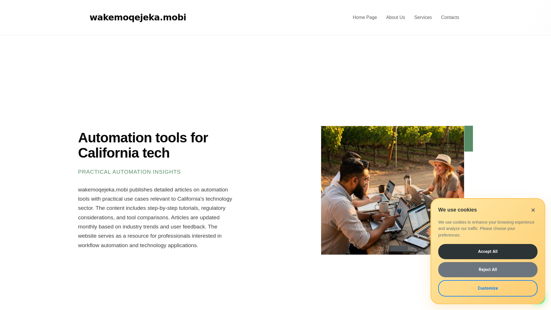 website screenshot of https://wakemoqejeka.mobi/