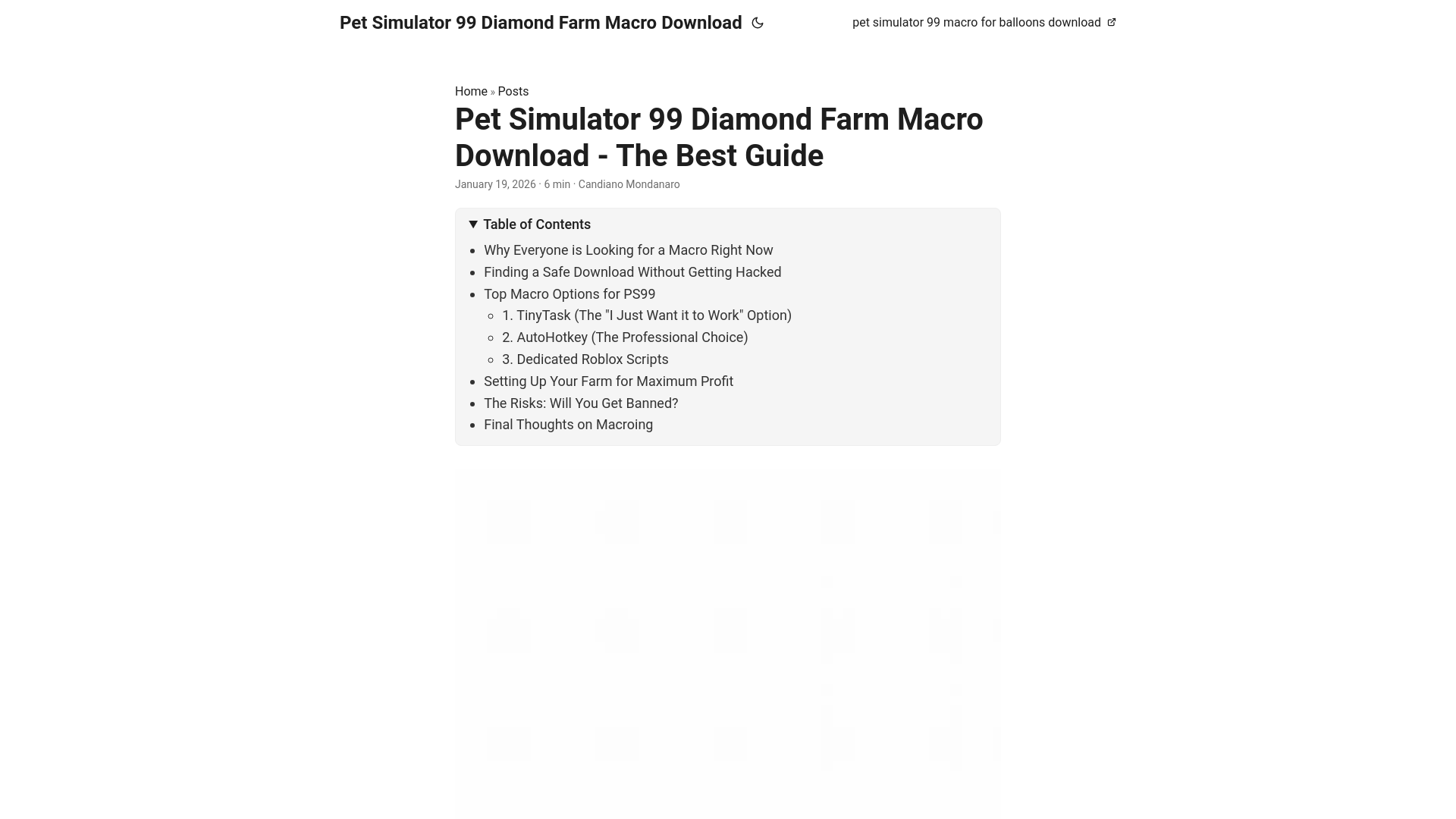 website screenshot of https://petsimulator99diamondfarmmacrodownload.pages.dev/