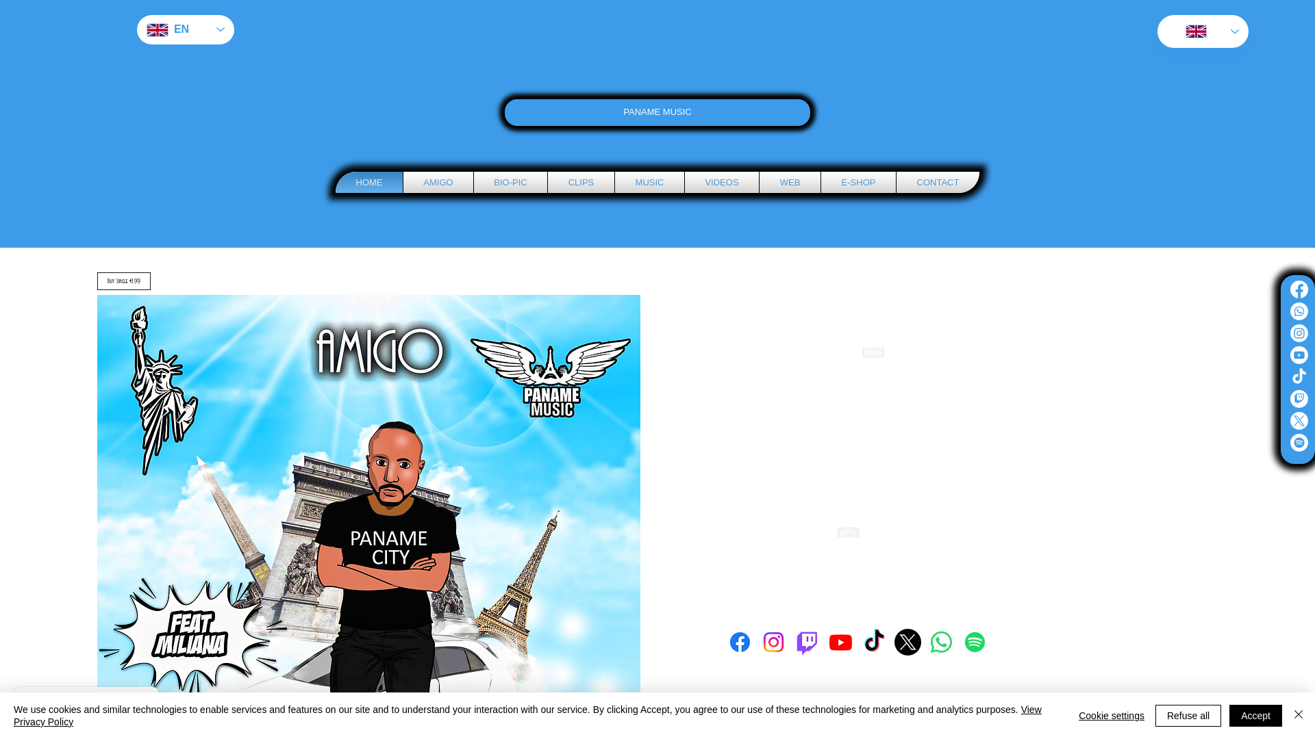 website screenshot of https://panamemusic.fr/