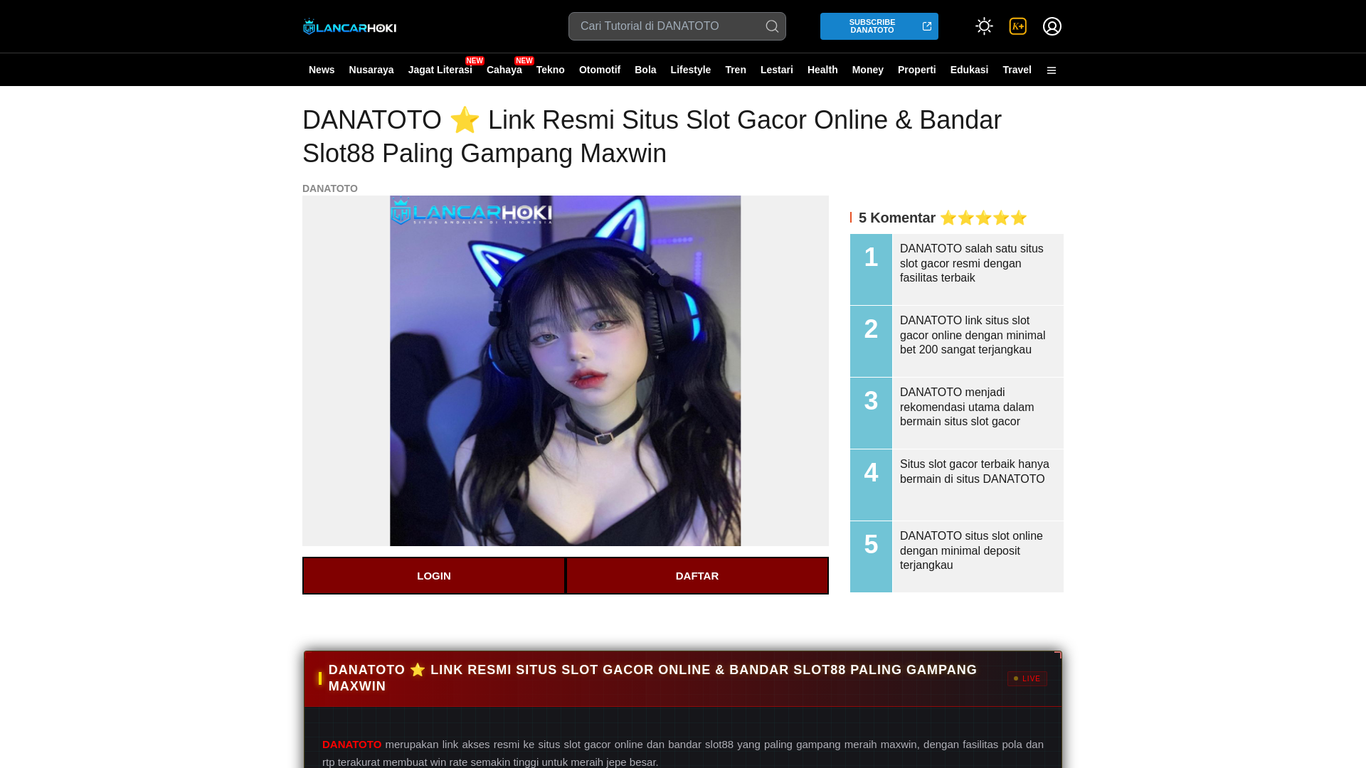 website screenshot of https://landing-perpustakaanstikeshb.pages.dev/