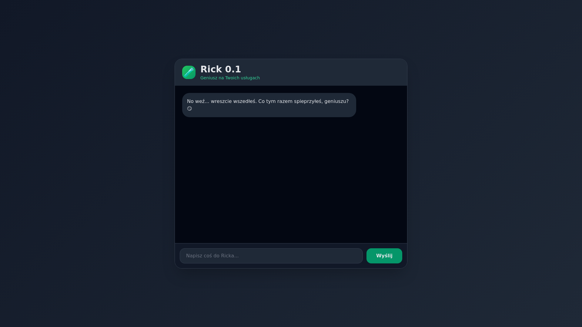 website screenshot of https://rickai.online/