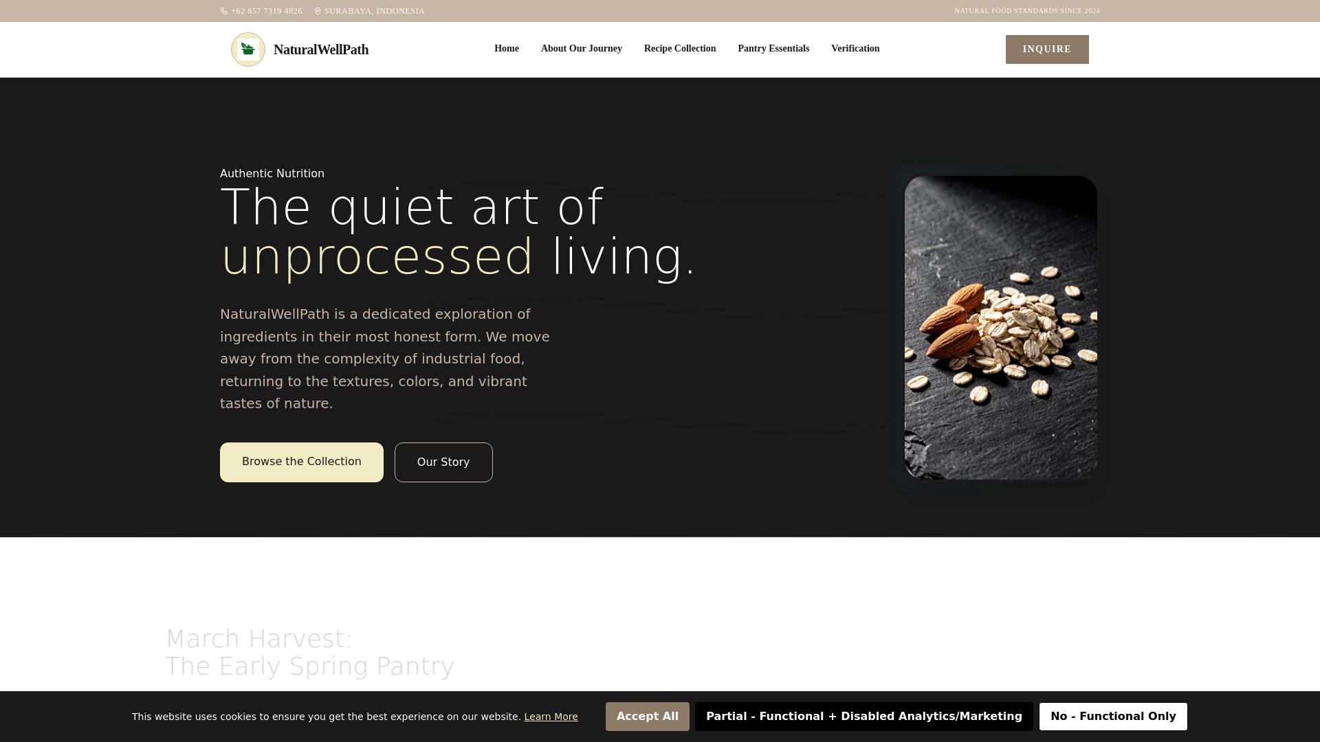 website screenshot of https://naturalwellpathsj.info/