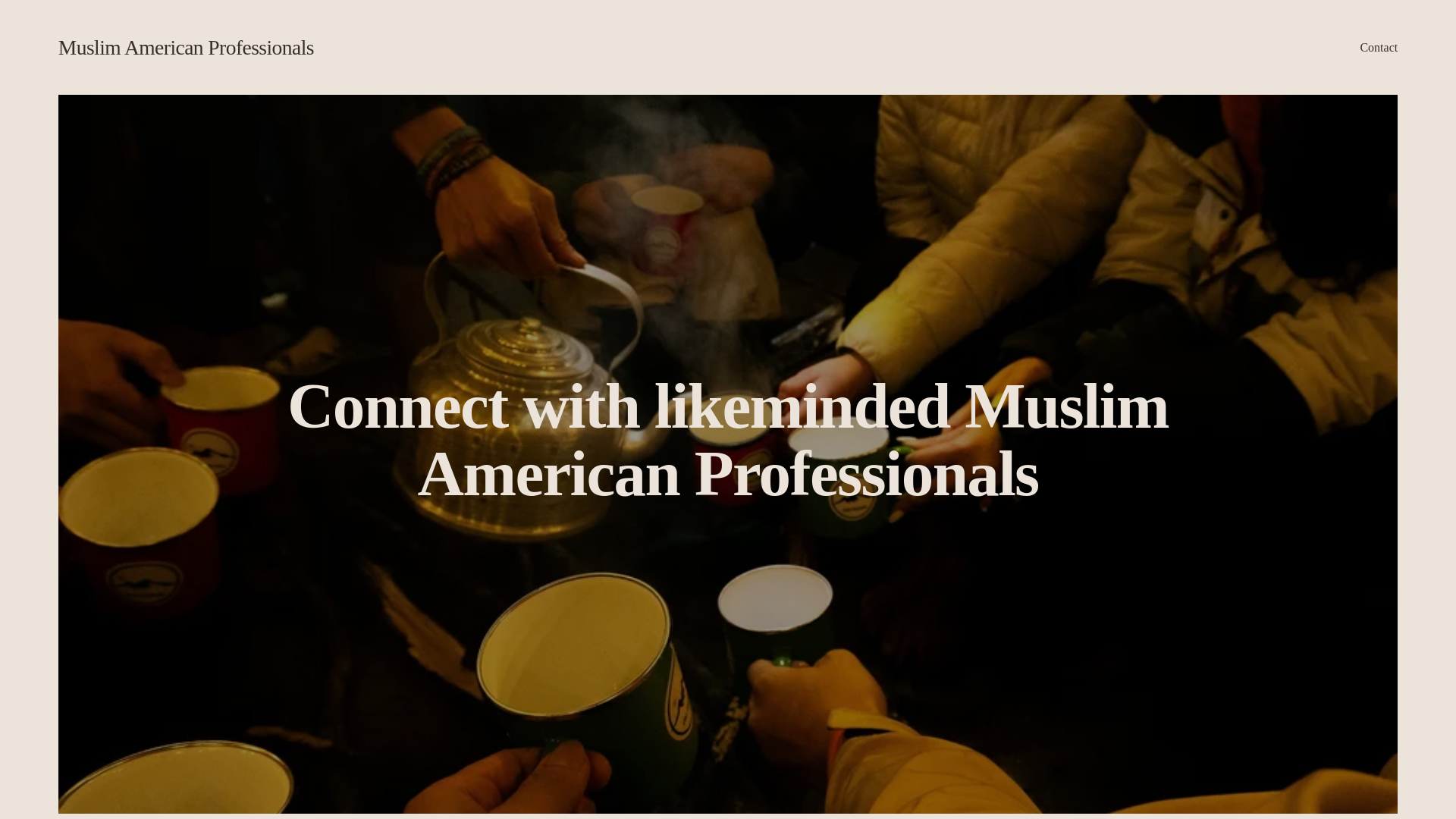 website screenshot of https://muslimamericanprofessionals.org