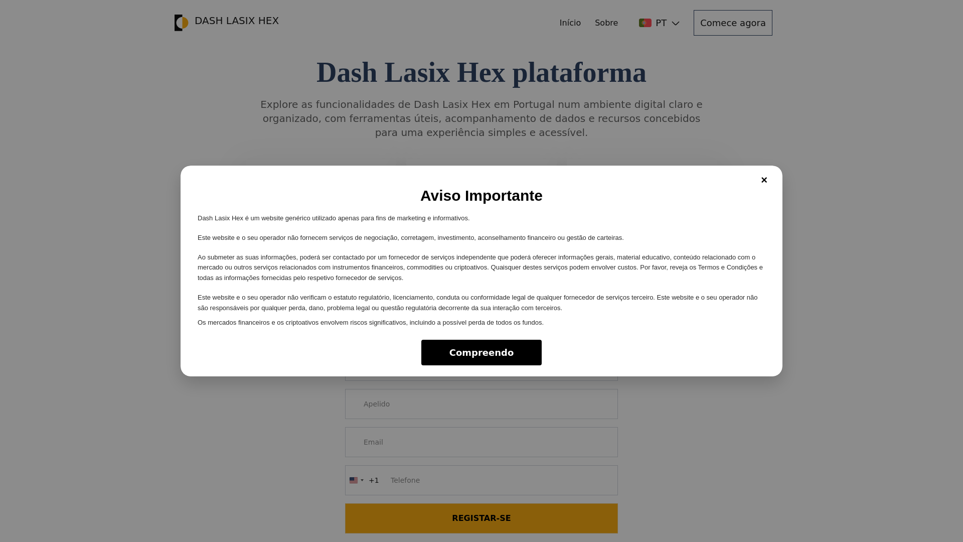 website screenshot of https://dashlasixhex-pt.com/