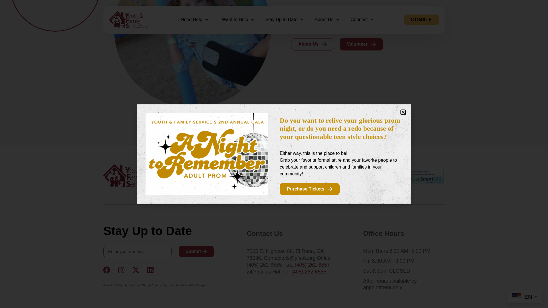 website screenshot of https://www.yfsok.org/