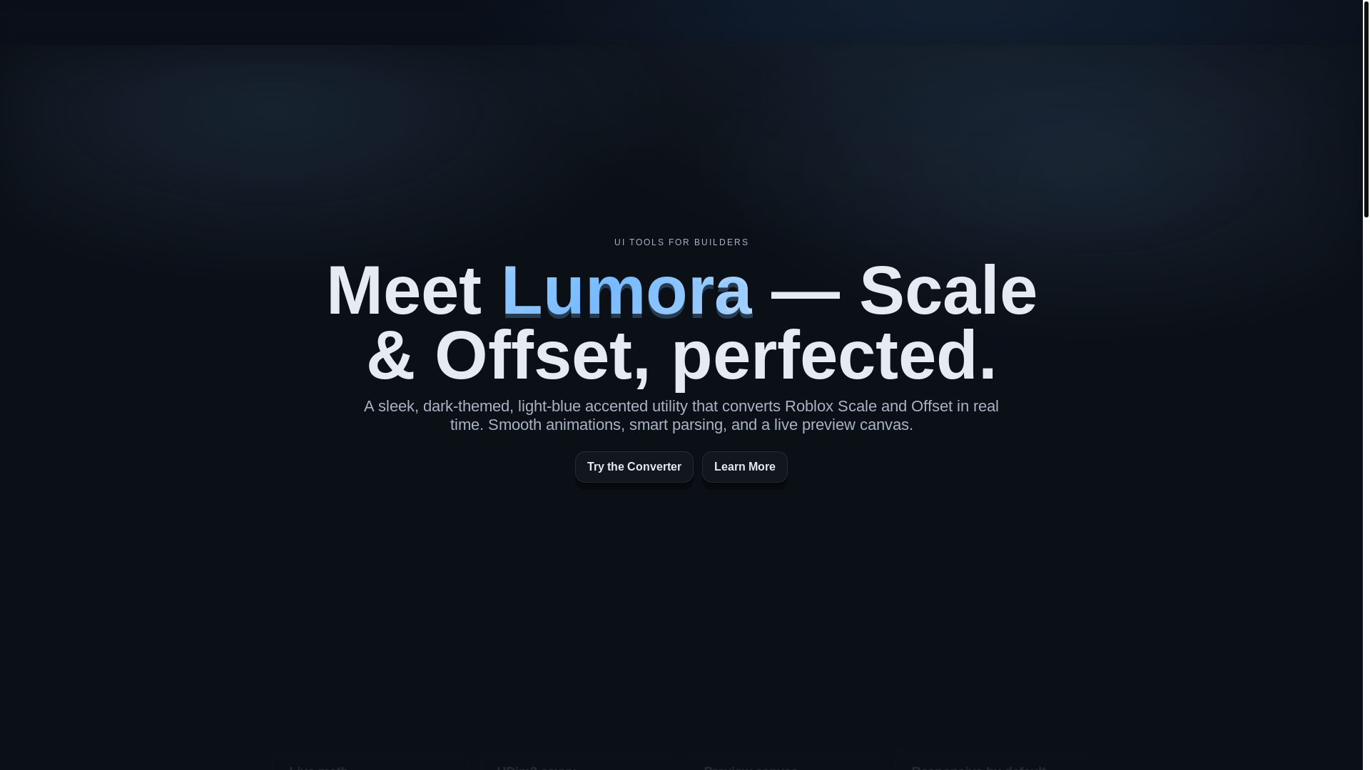 website screenshot of https://lumora-ekm.pages.dev/