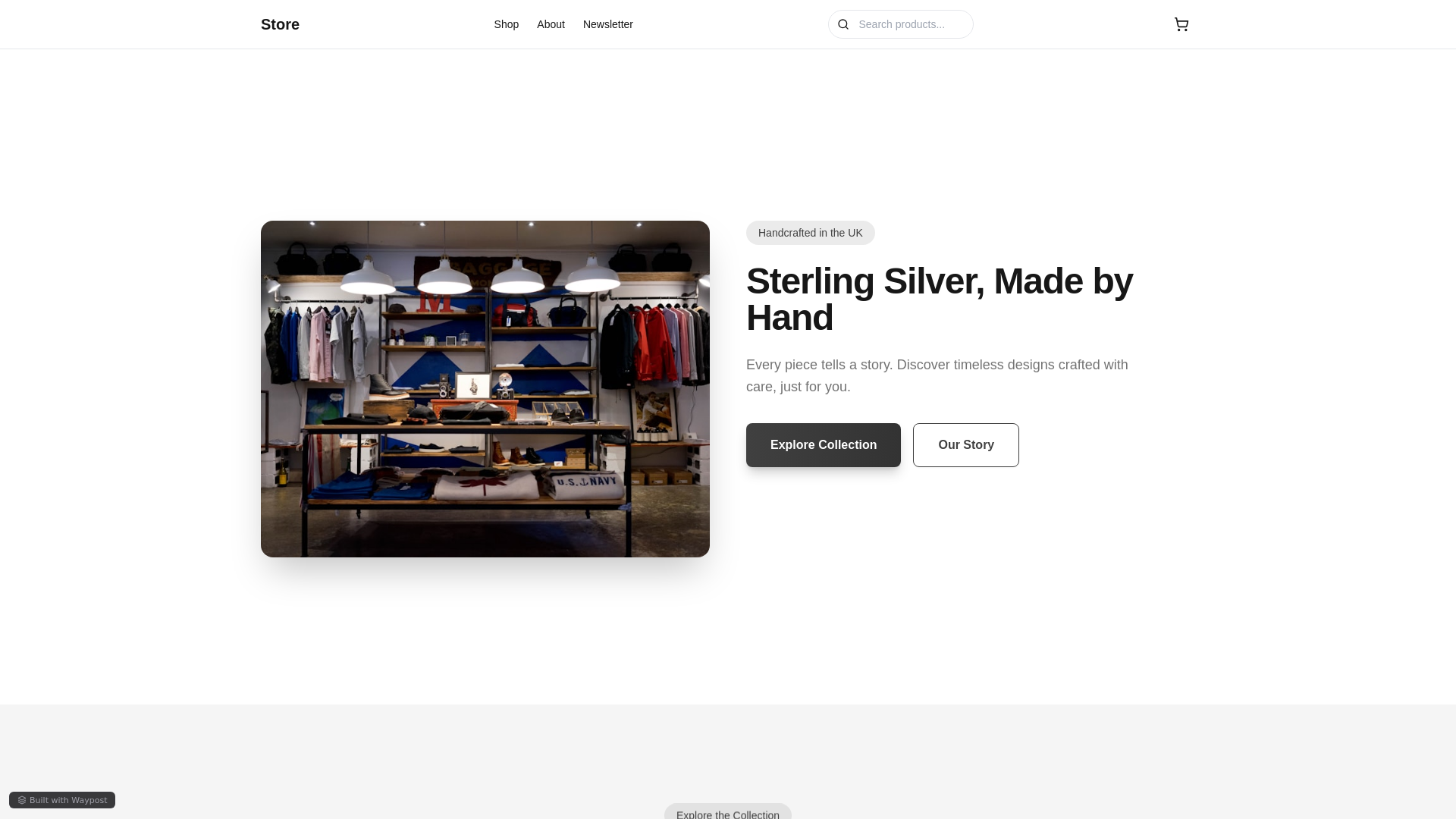 website screenshot of https://waypost-25ecfb6e-e2e-20260424-ecommerce-6e32f36b.pages.dev/