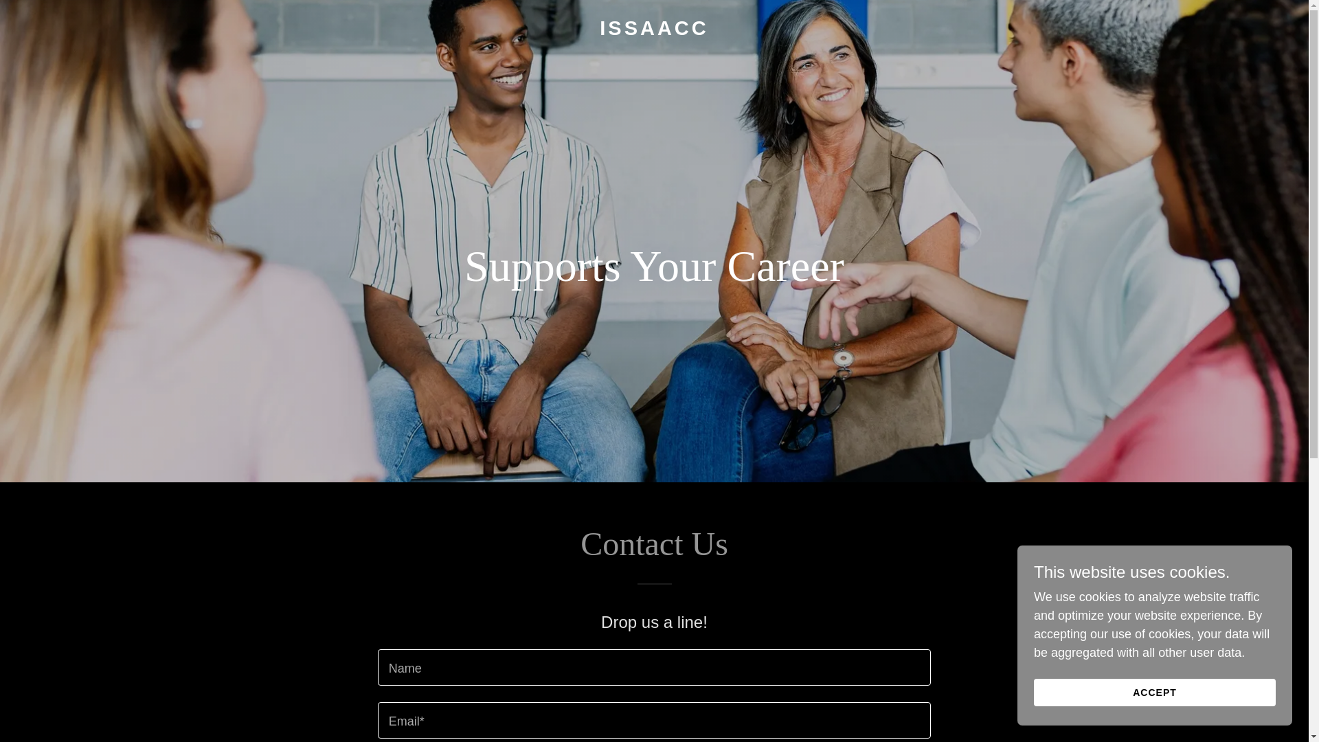 website screenshot of https://issaacc.org/