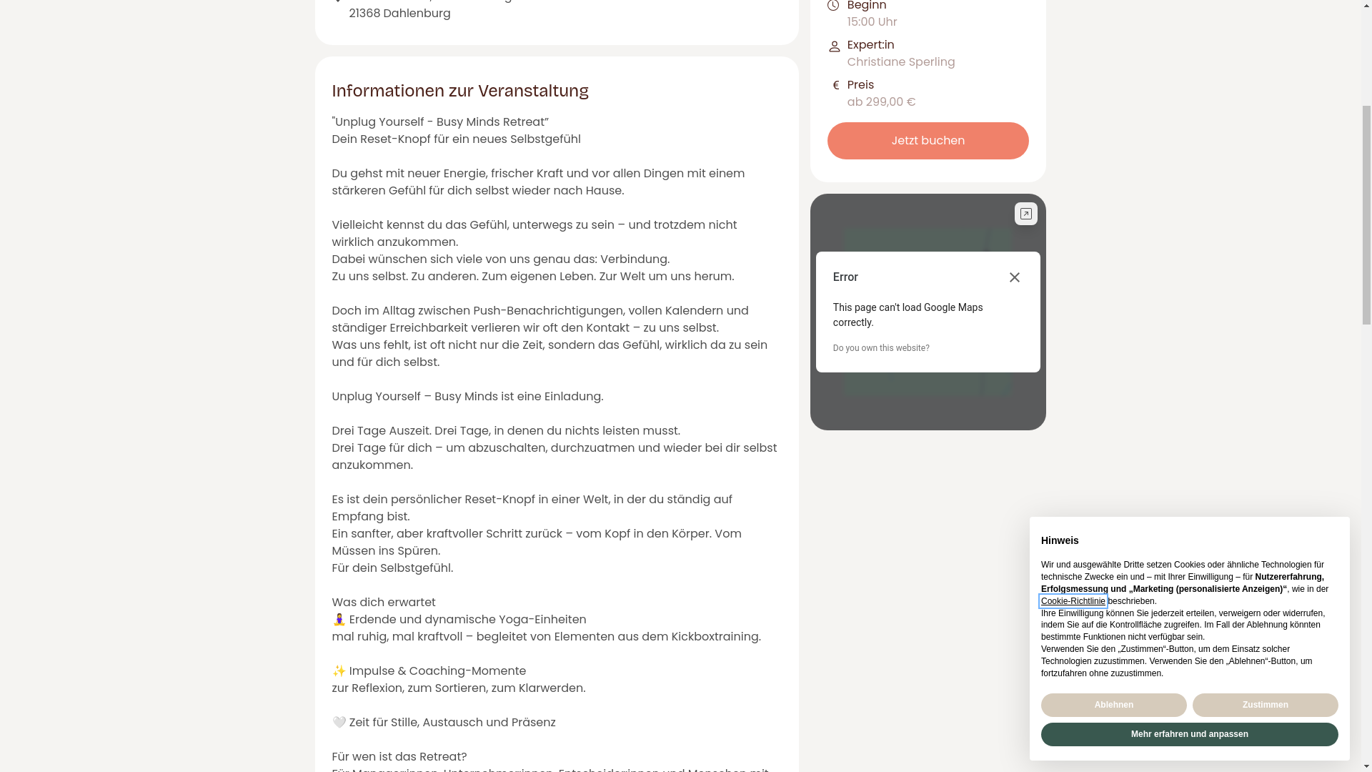 website screenshot of https://christianesperling.de/