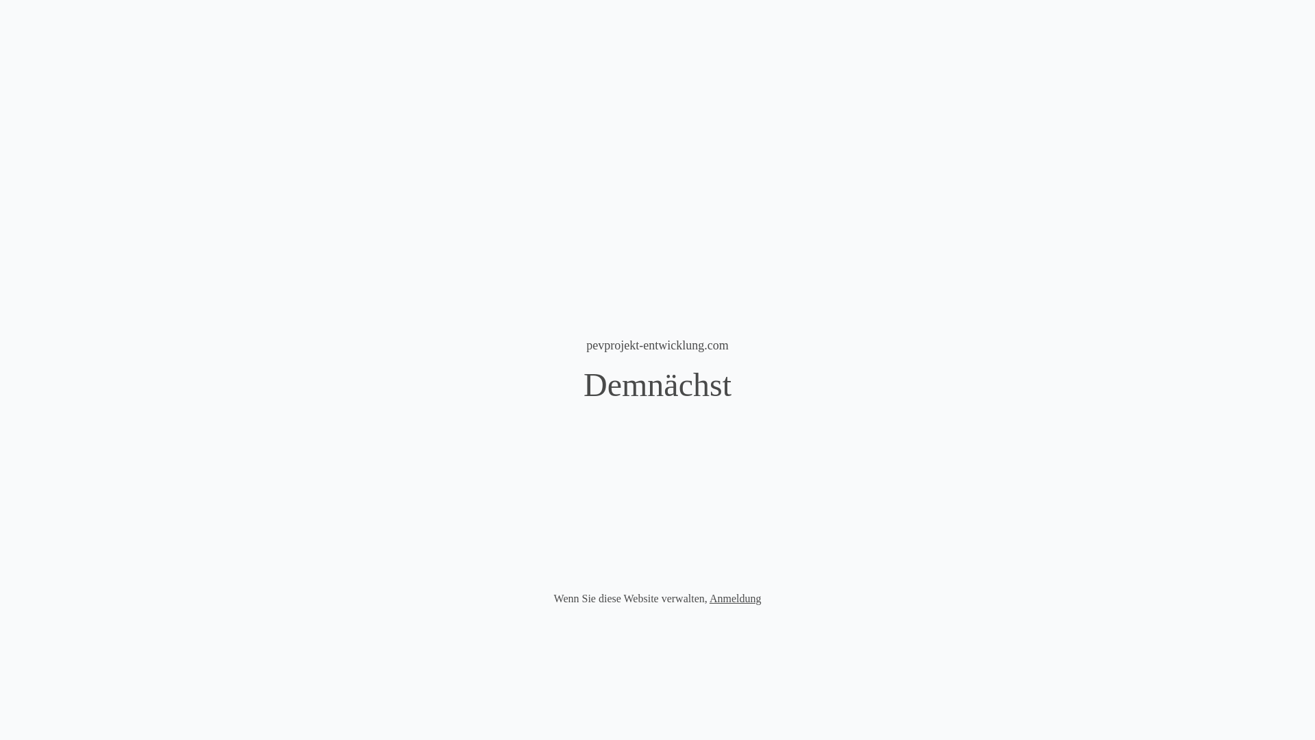 website screenshot of https://pevprojekt-entwicklung.com/