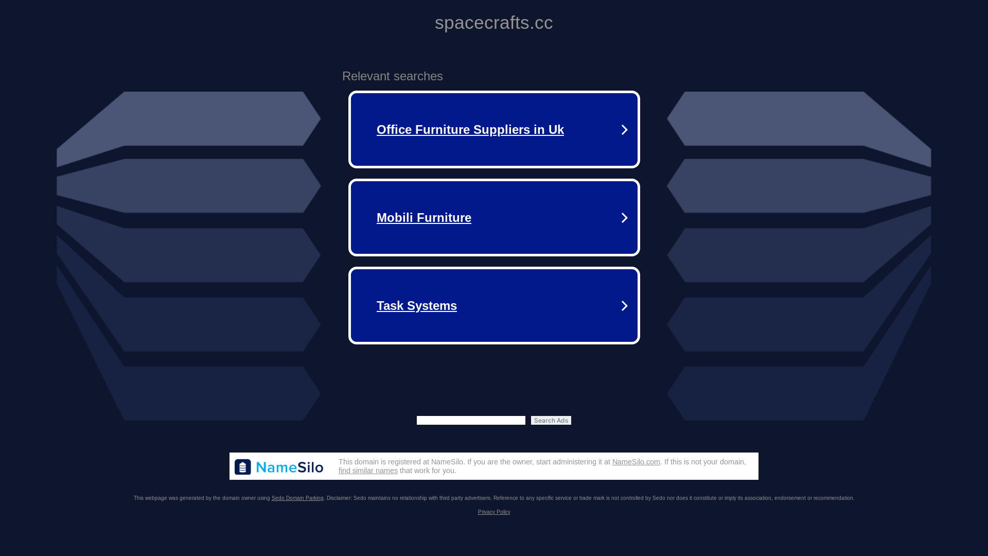website screenshot of https://spacecrafts.cc/