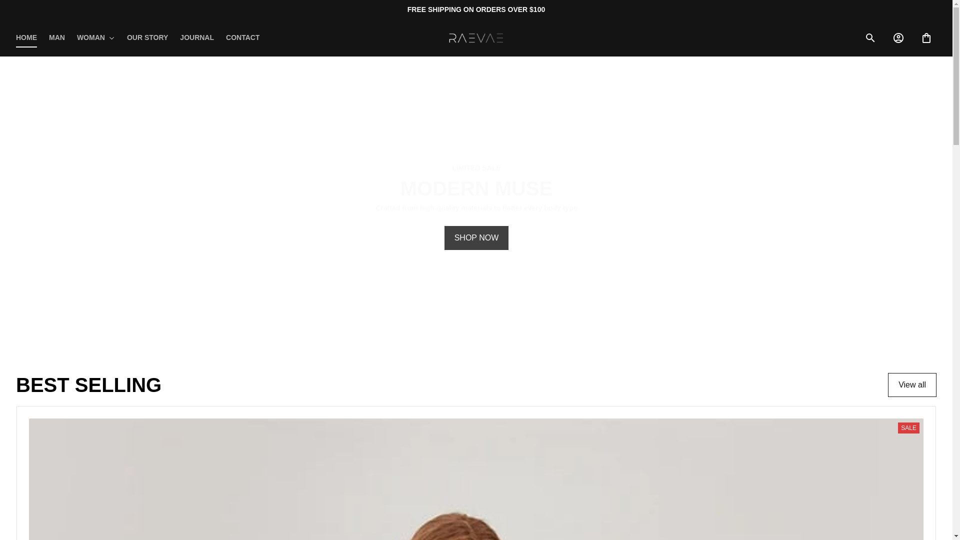 website screenshot of https://raevae.com/