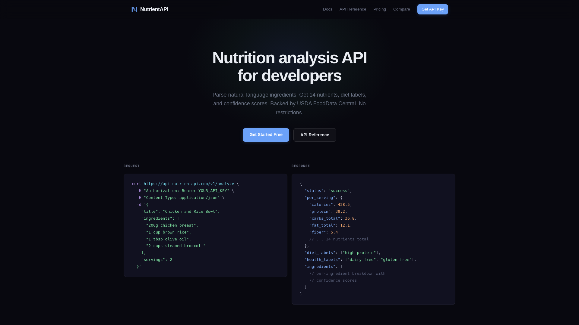 website screenshot of https://nutrientapi-site.pages.dev/