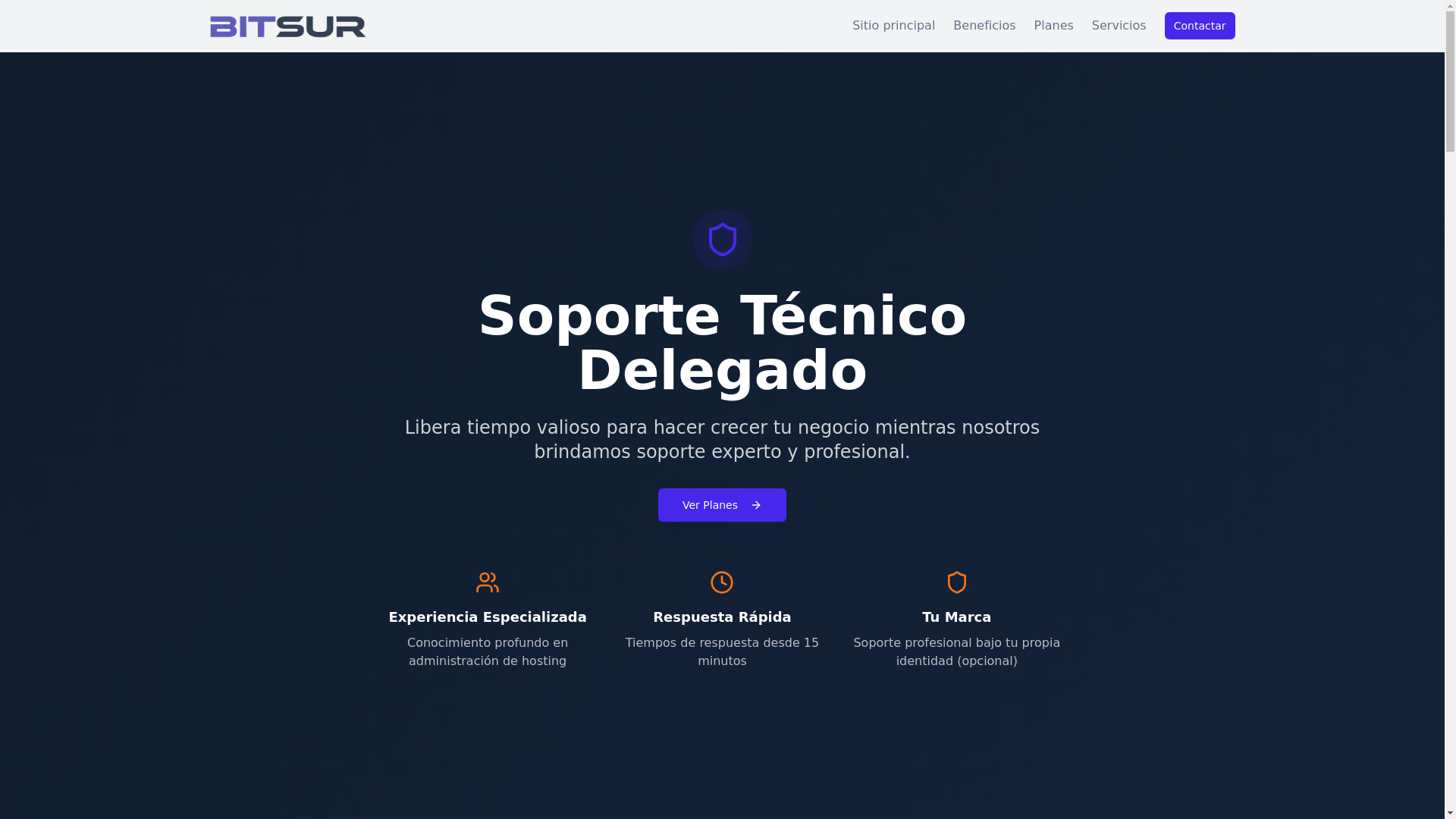 website screenshot of https://soporte-delegado.pages.dev/