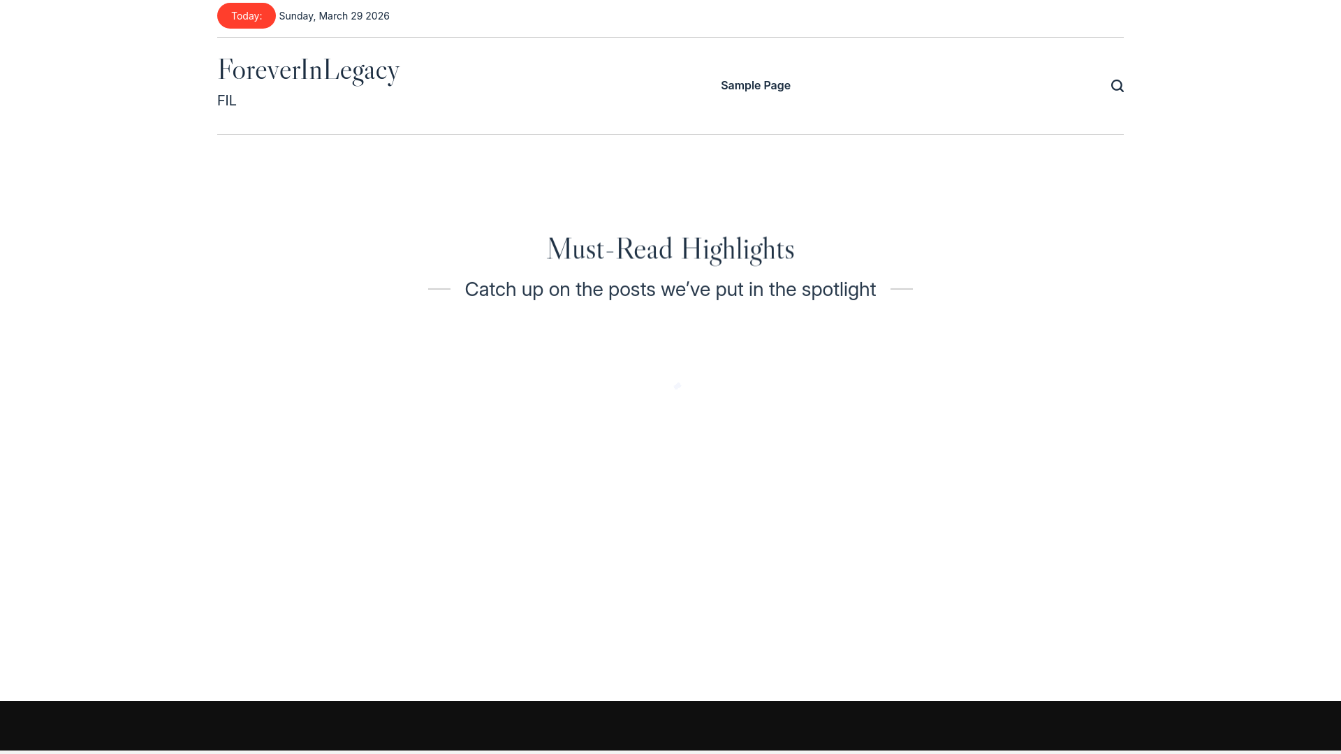 website screenshot of https://foreverinlegacy.today/