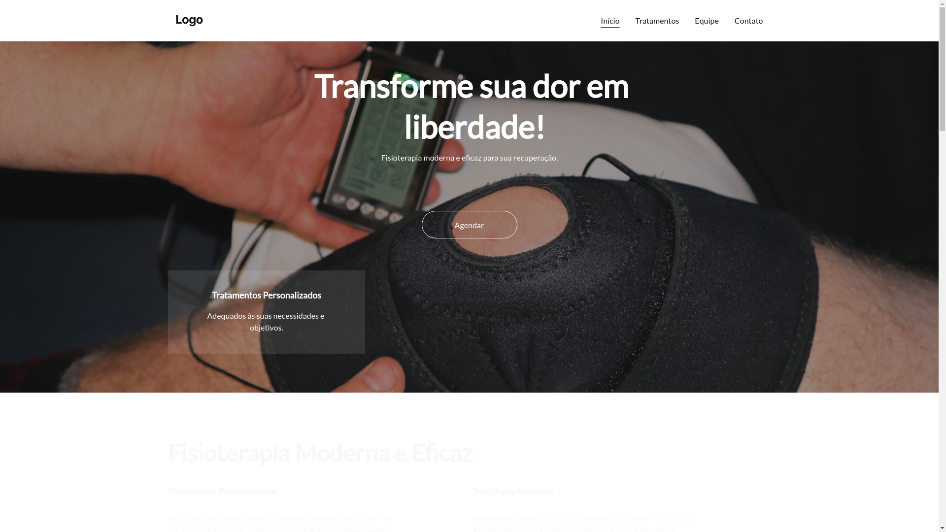 website screenshot of https://leoniagoncalvesfisio.com.br/