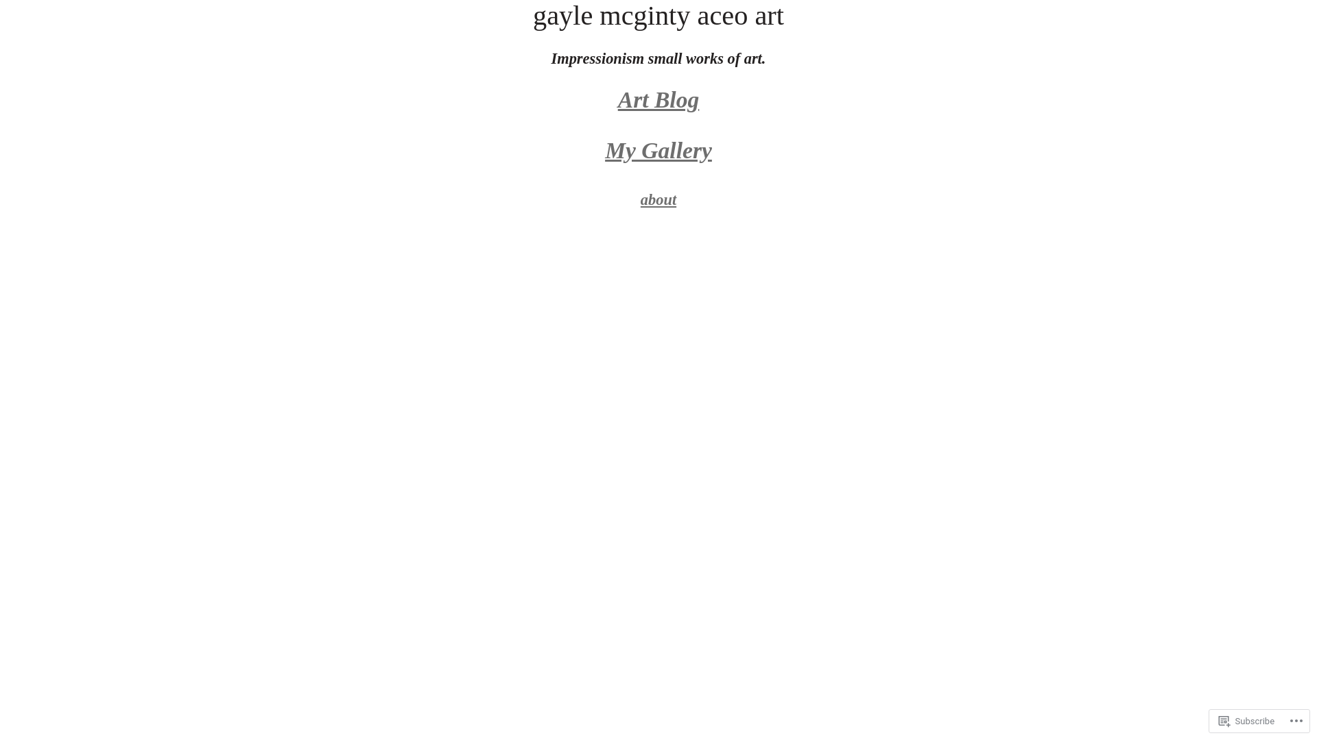 website screenshot of https://gaylemcgintyart.com/
