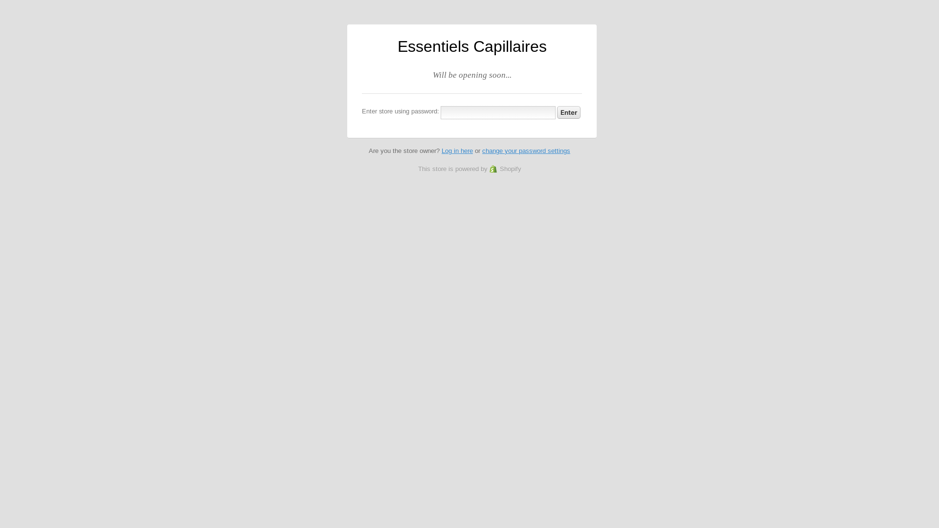 website screenshot of https://essentielcapillaire.com/