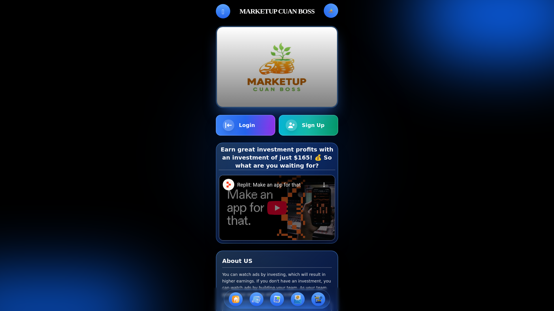 website screenshot of http://marketup.id/