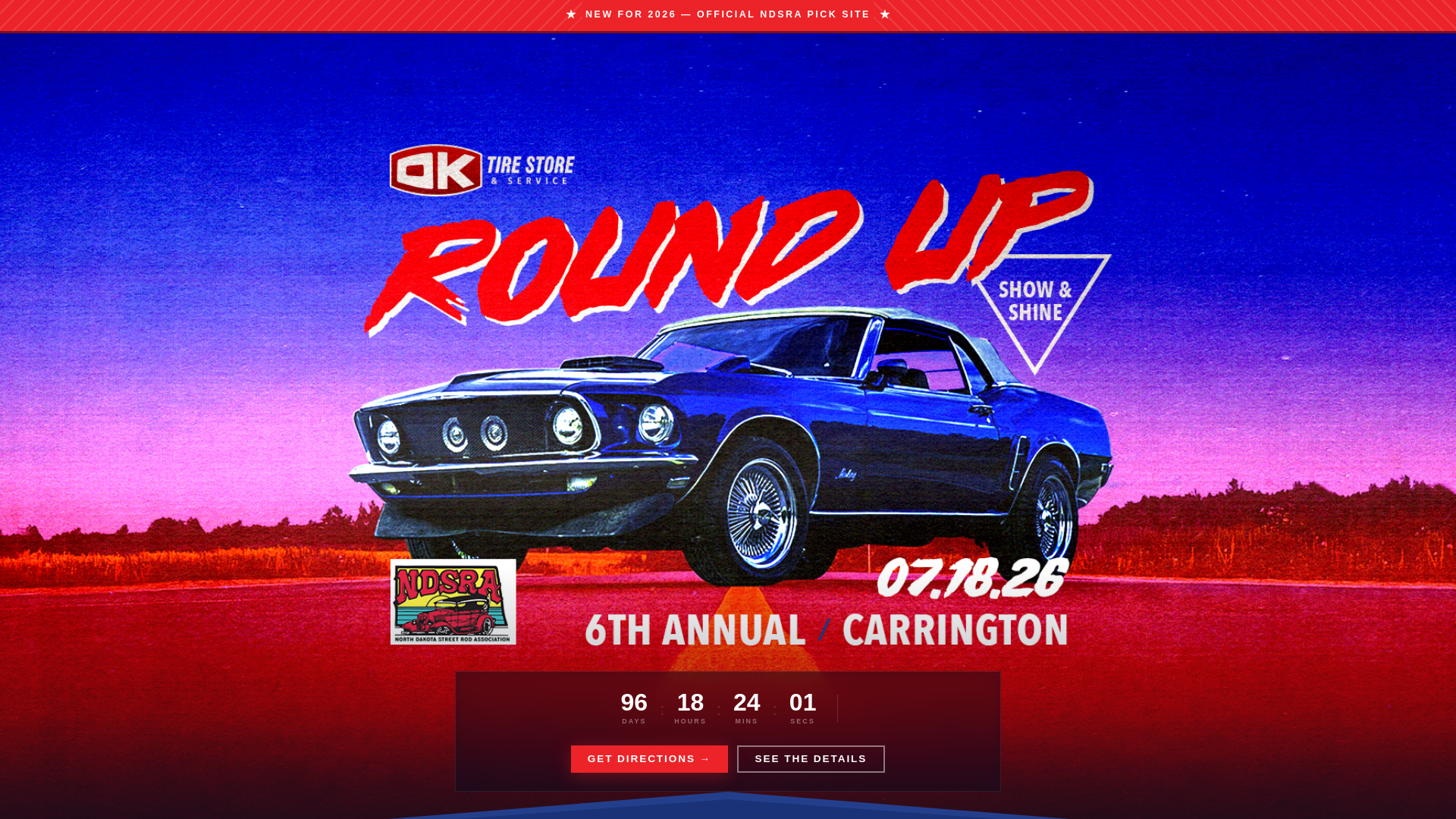 website screenshot of https://carringtonroundup.com/