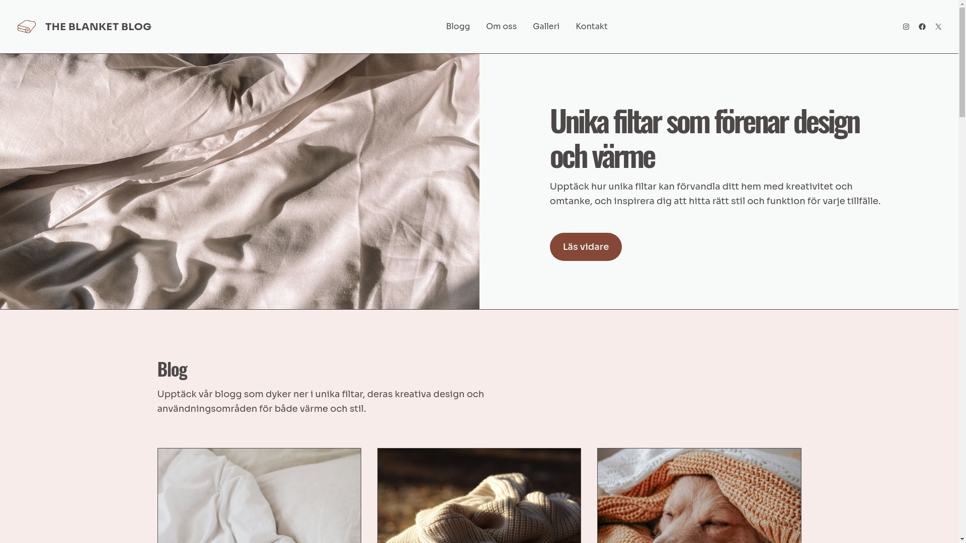 website screenshot of https://theblanketblogbase.nu/