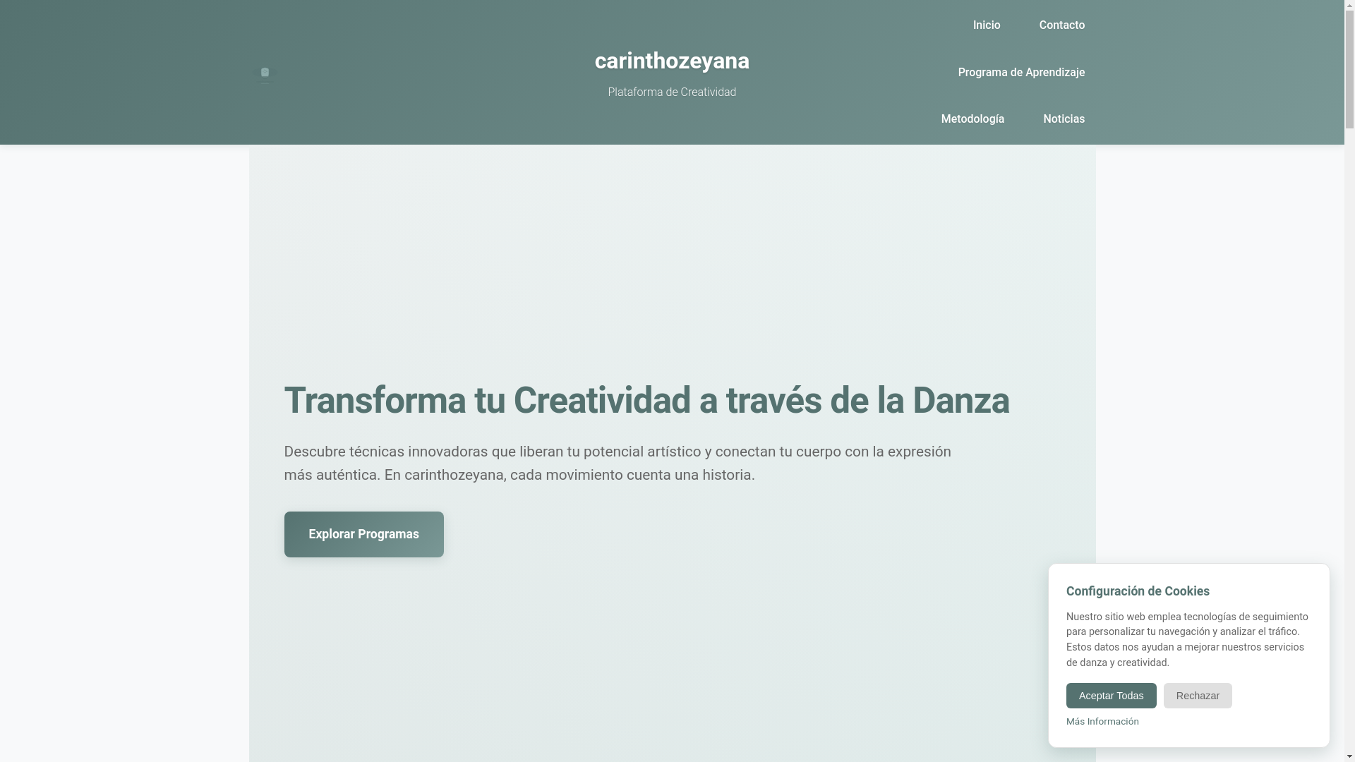 website screenshot of https://carinthozeyana.sbs/