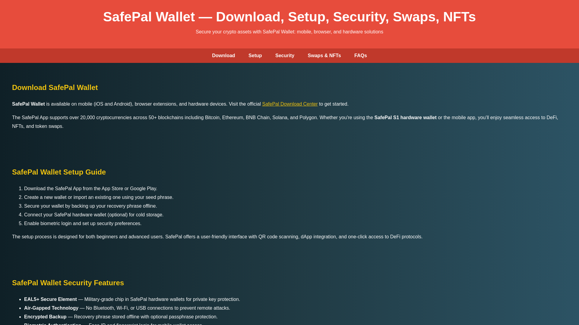website screenshot of https://safepal-wallet-en.pages.dev