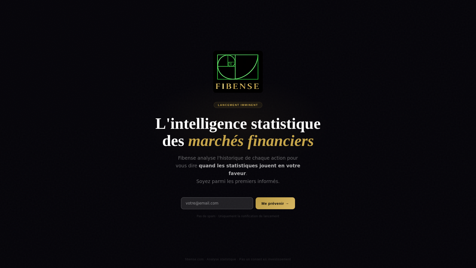 website screenshot of https://fibense.com/
