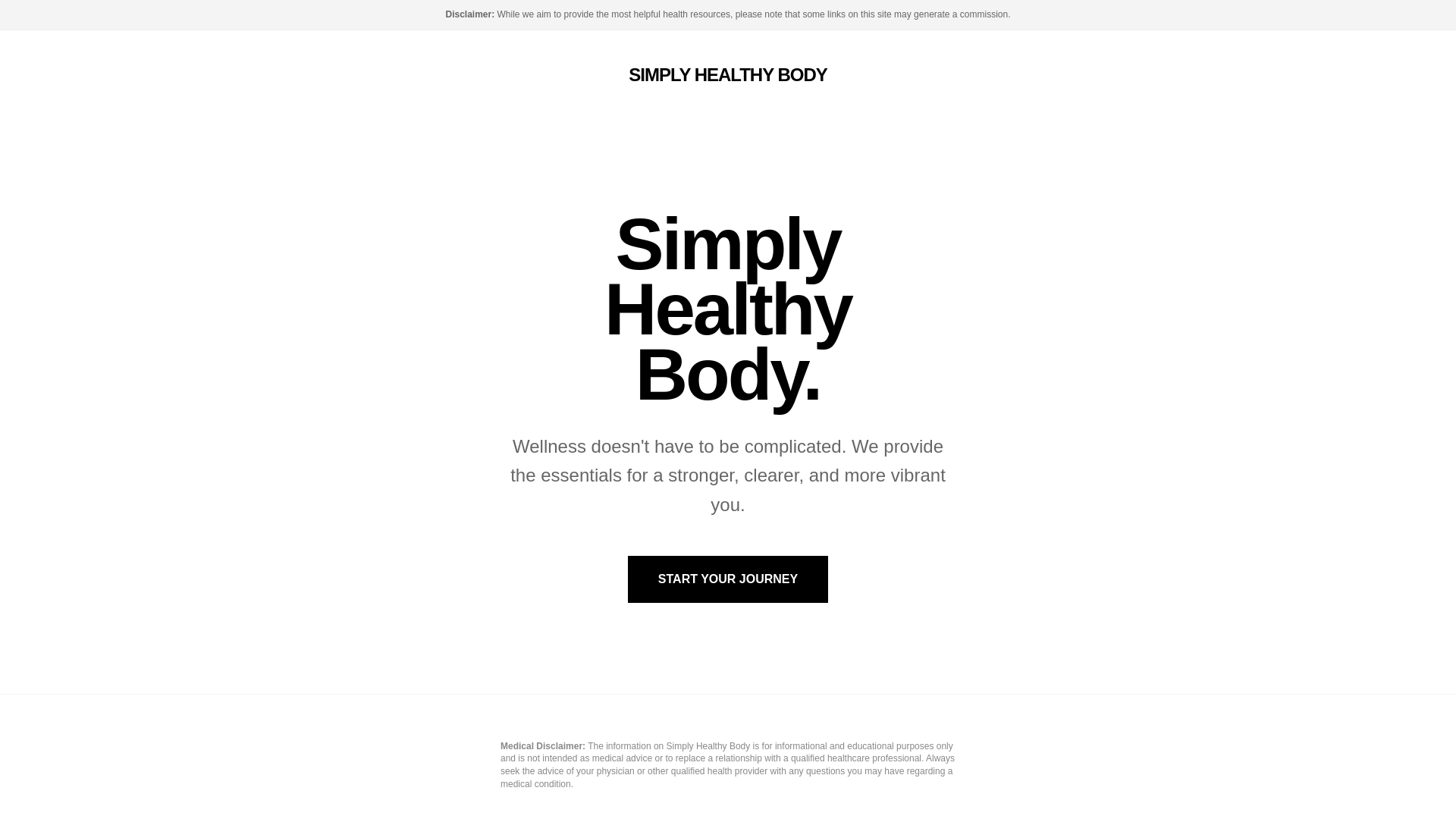 website screenshot of https://simplyhealthybody.org/