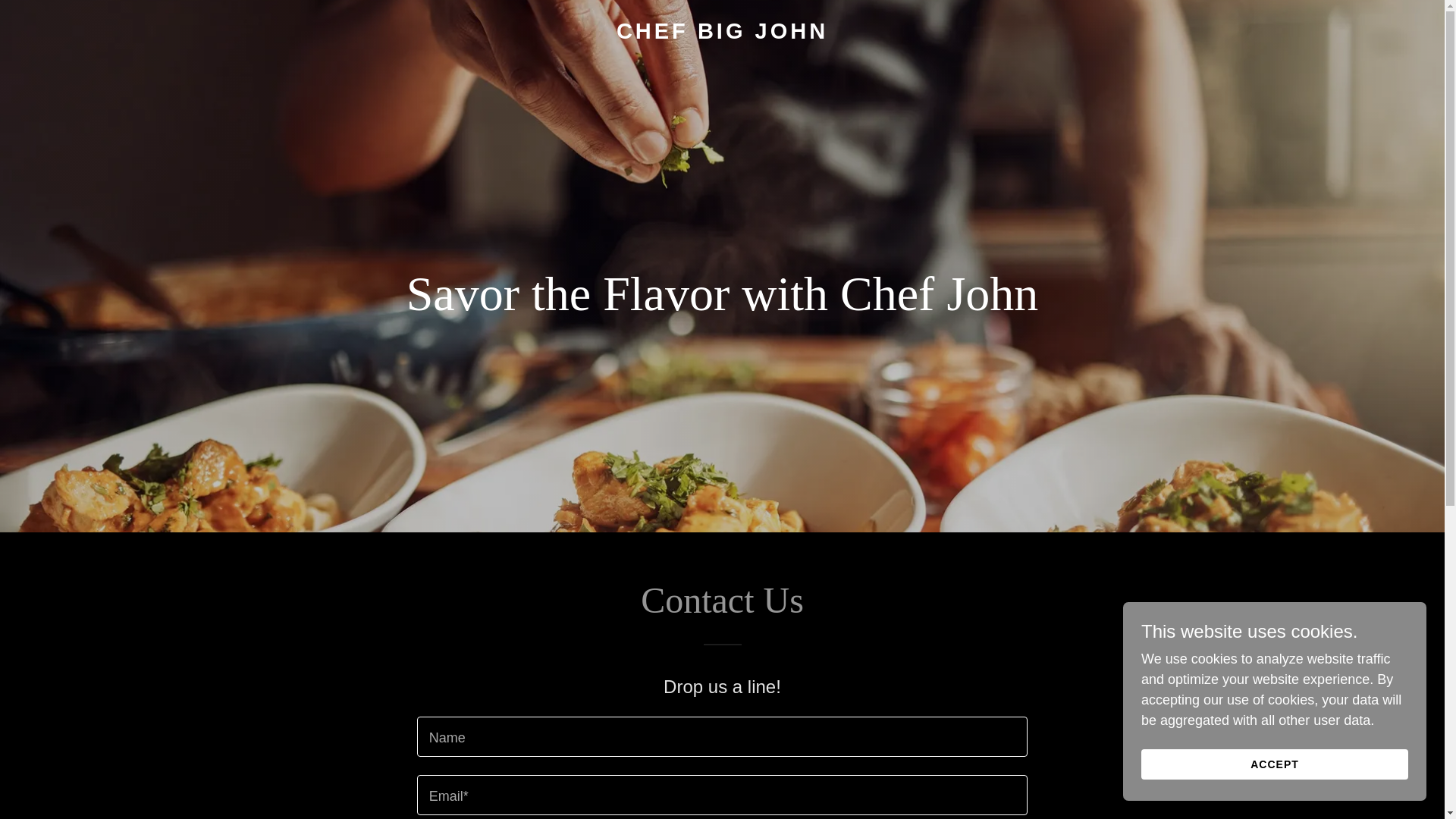 website screenshot of https://chefbigjohn.com/
