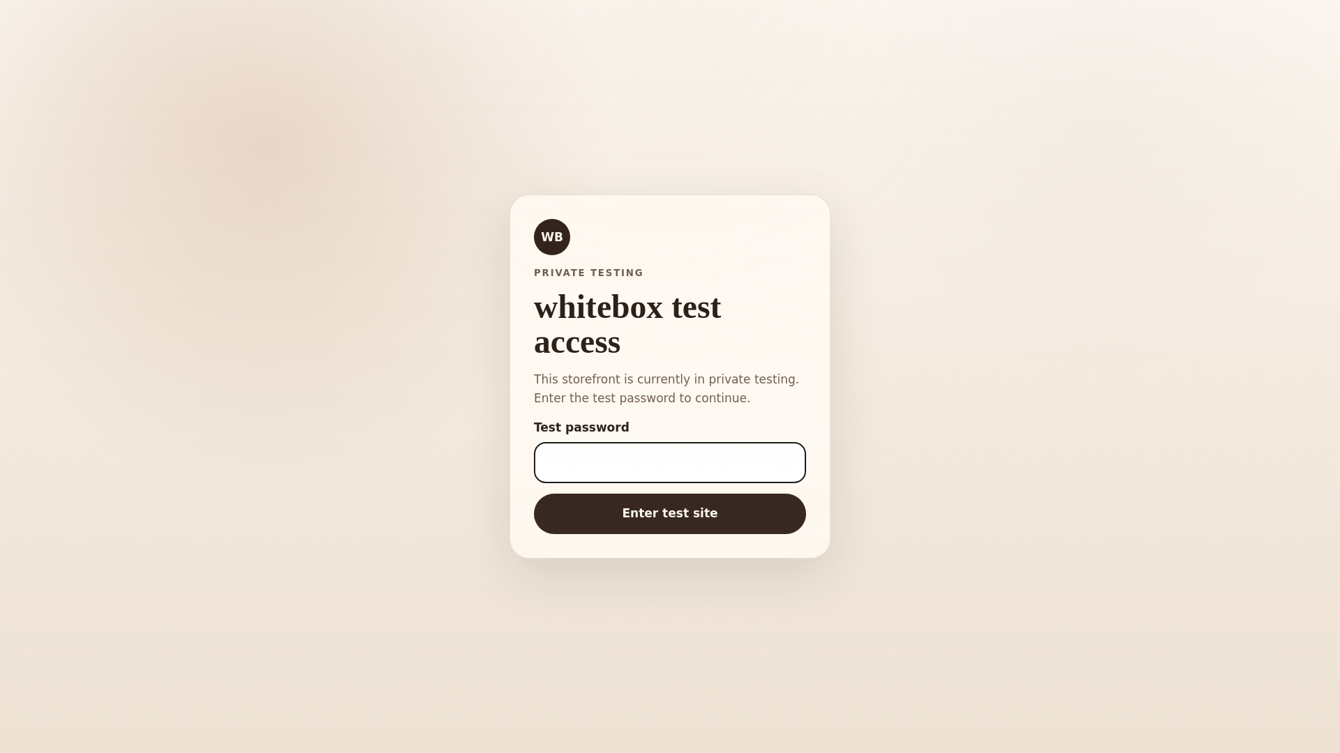website screenshot of https://whiteboxartisan.com/