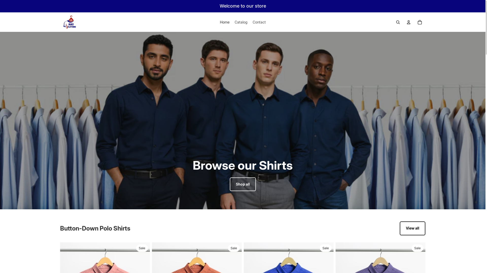 website screenshot of https://rayzclothing.store/