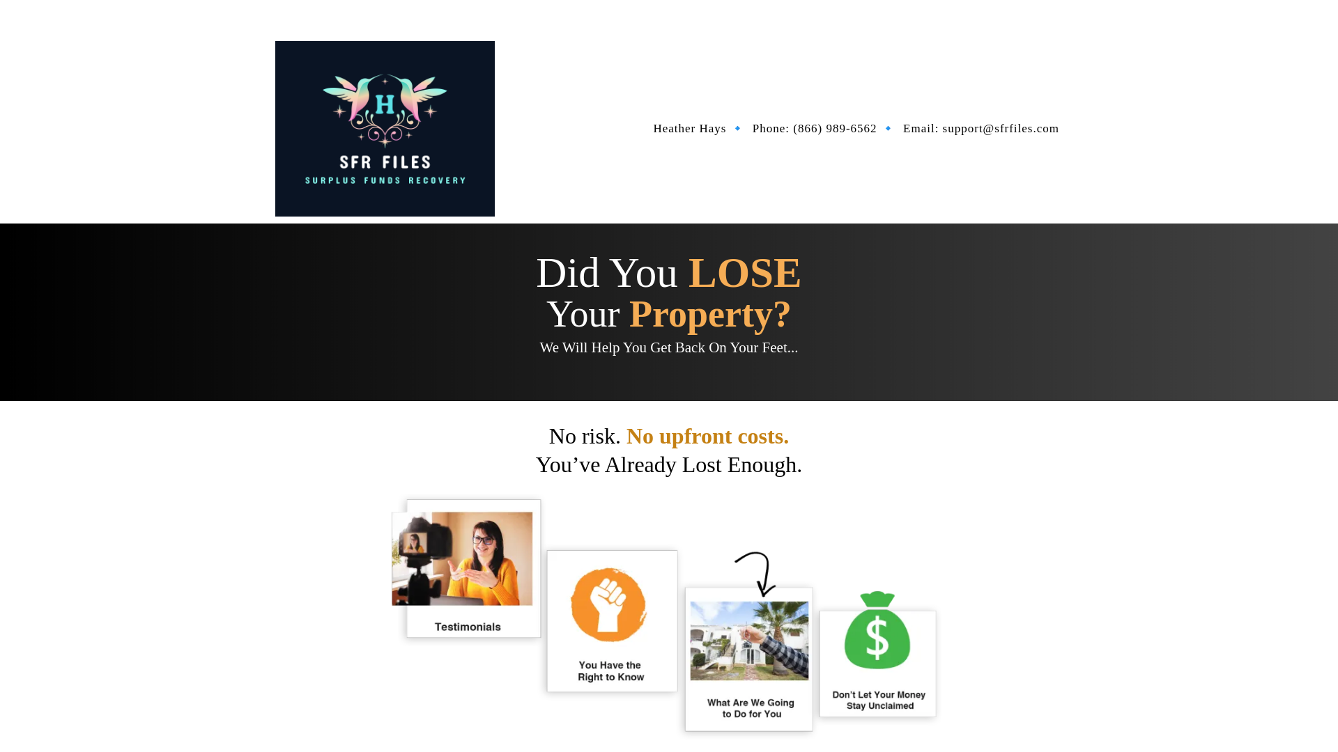 website screenshot of https://sfrfiles.com