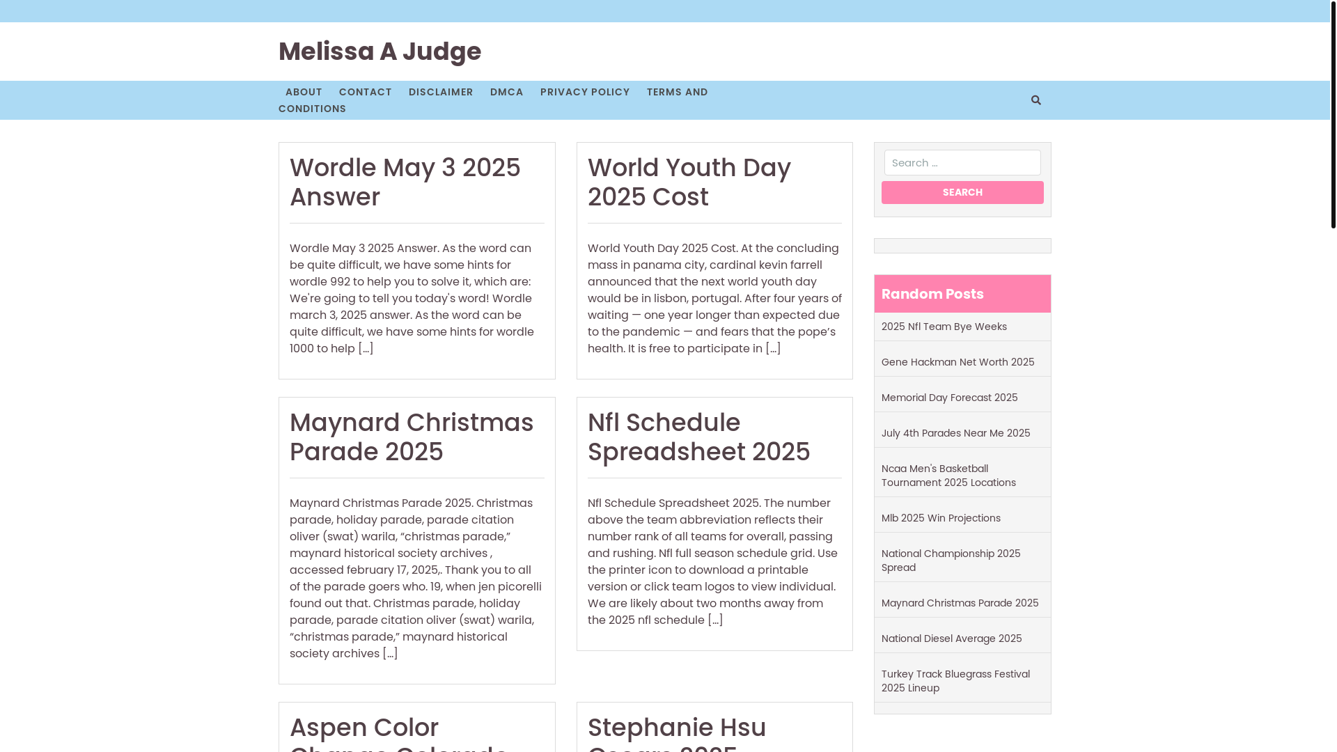 website screenshot of https://melissaajudgek.pages.dev/