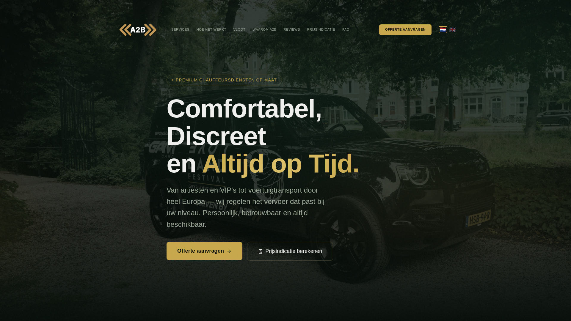 website screenshot of https://a2bdrivers.com/