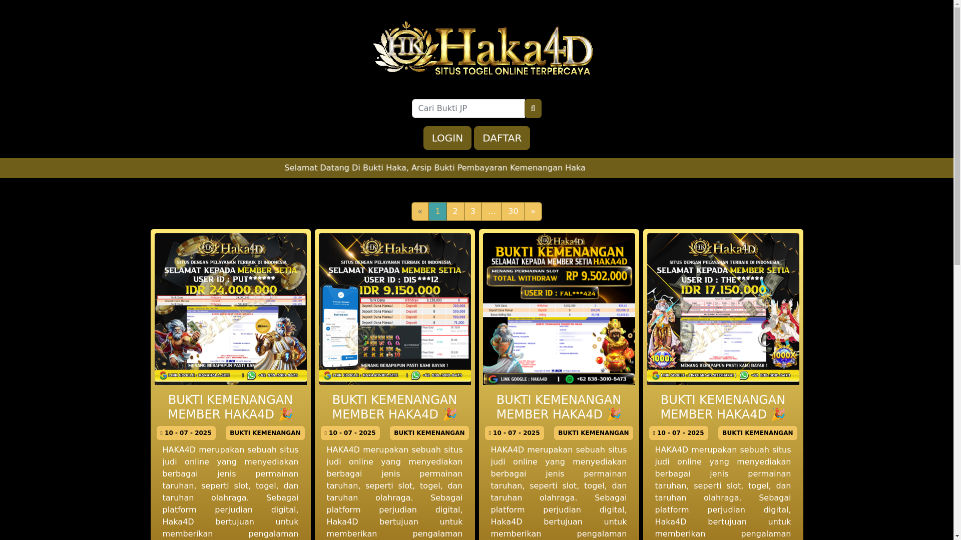 website screenshot of https://haka4d.store/