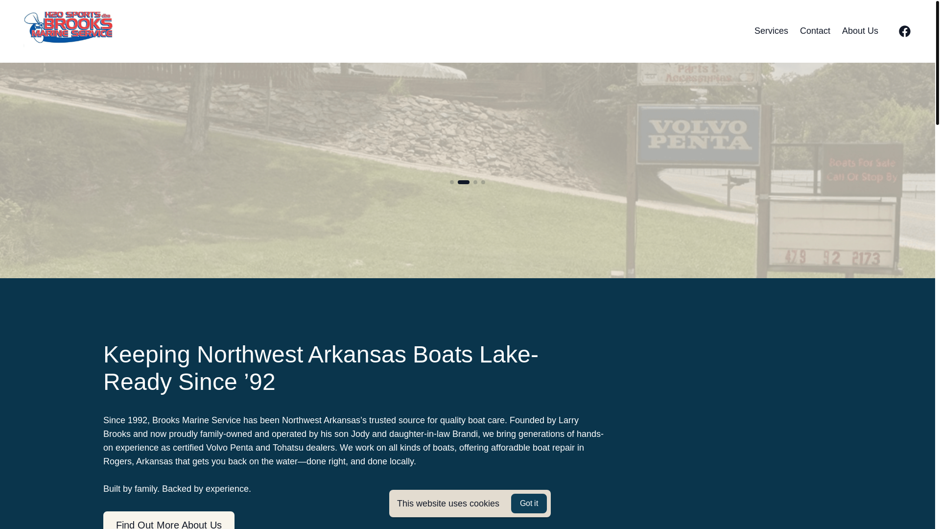 website screenshot of https://brooksmarineservicenwa.com/