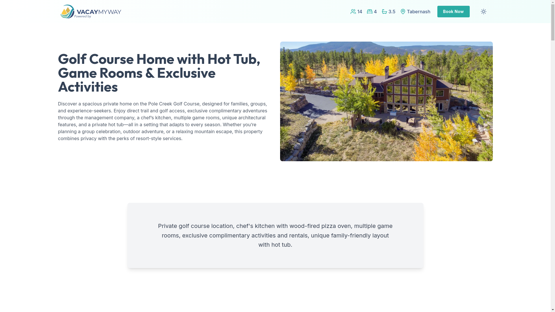 website screenshot of https://wildtrek.estate/