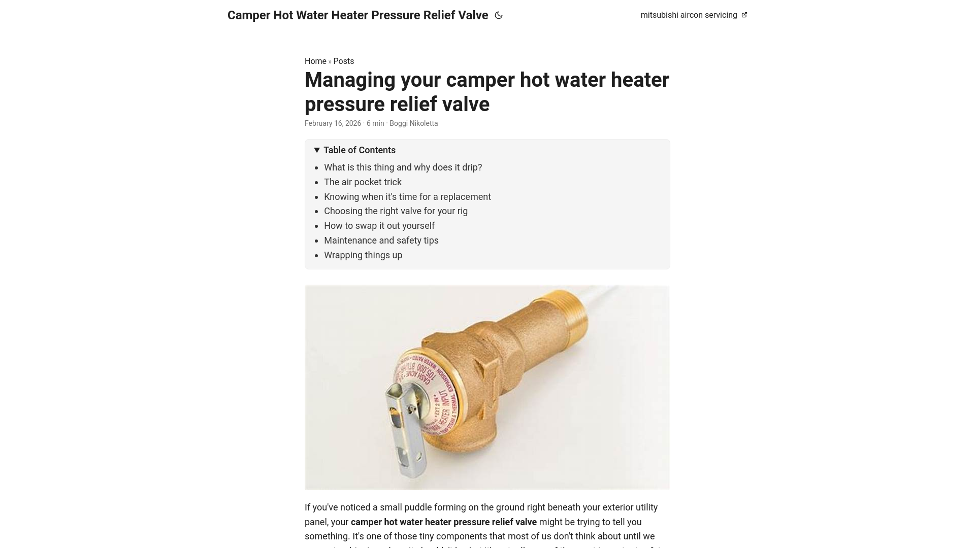 website screenshot of https://camper-hot-water-heater-pressure-relief-valve.pages.dev/