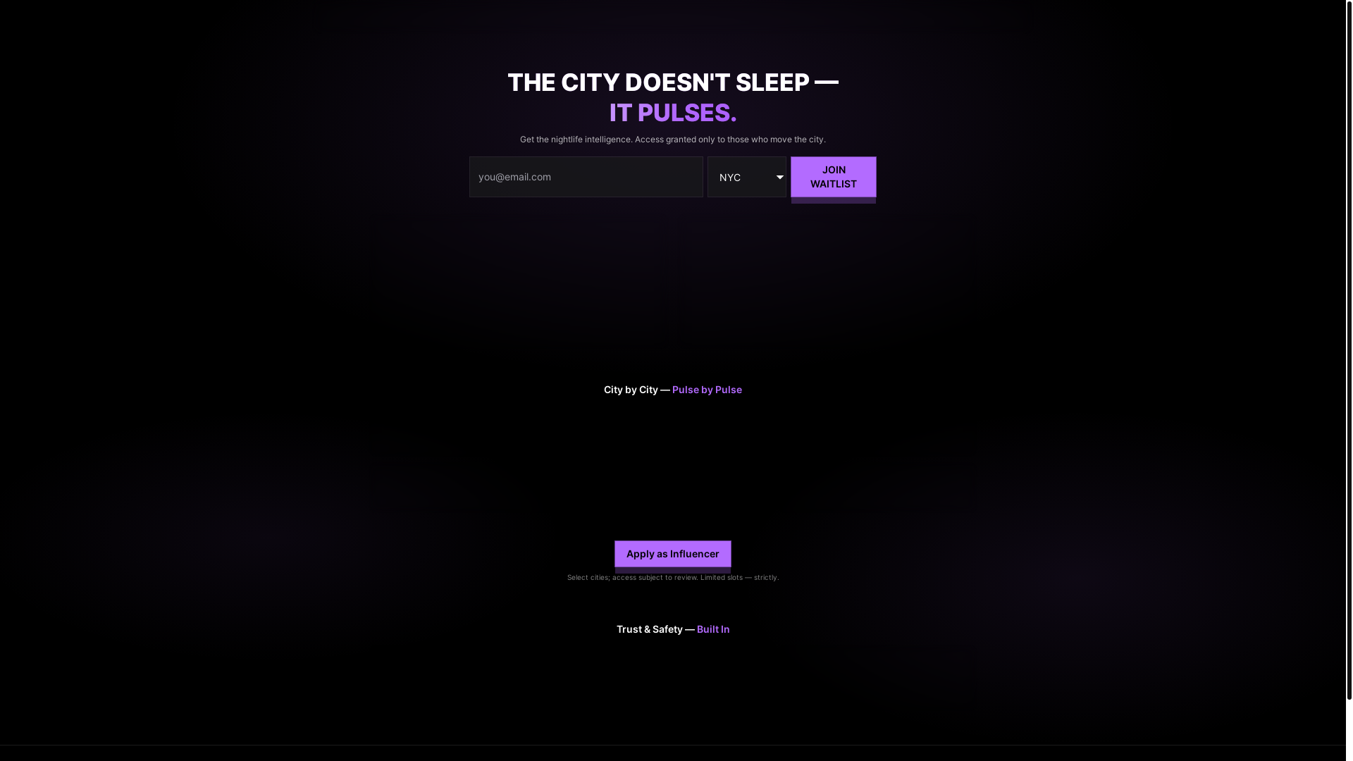 website screenshot of https://nitepulse-launch.pages.dev/
