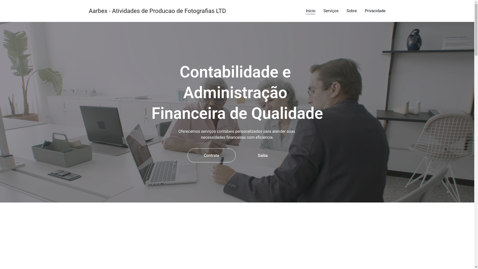 website screenshot of https://aarbexatividadesdeproducaodefotografiasltda.shop/