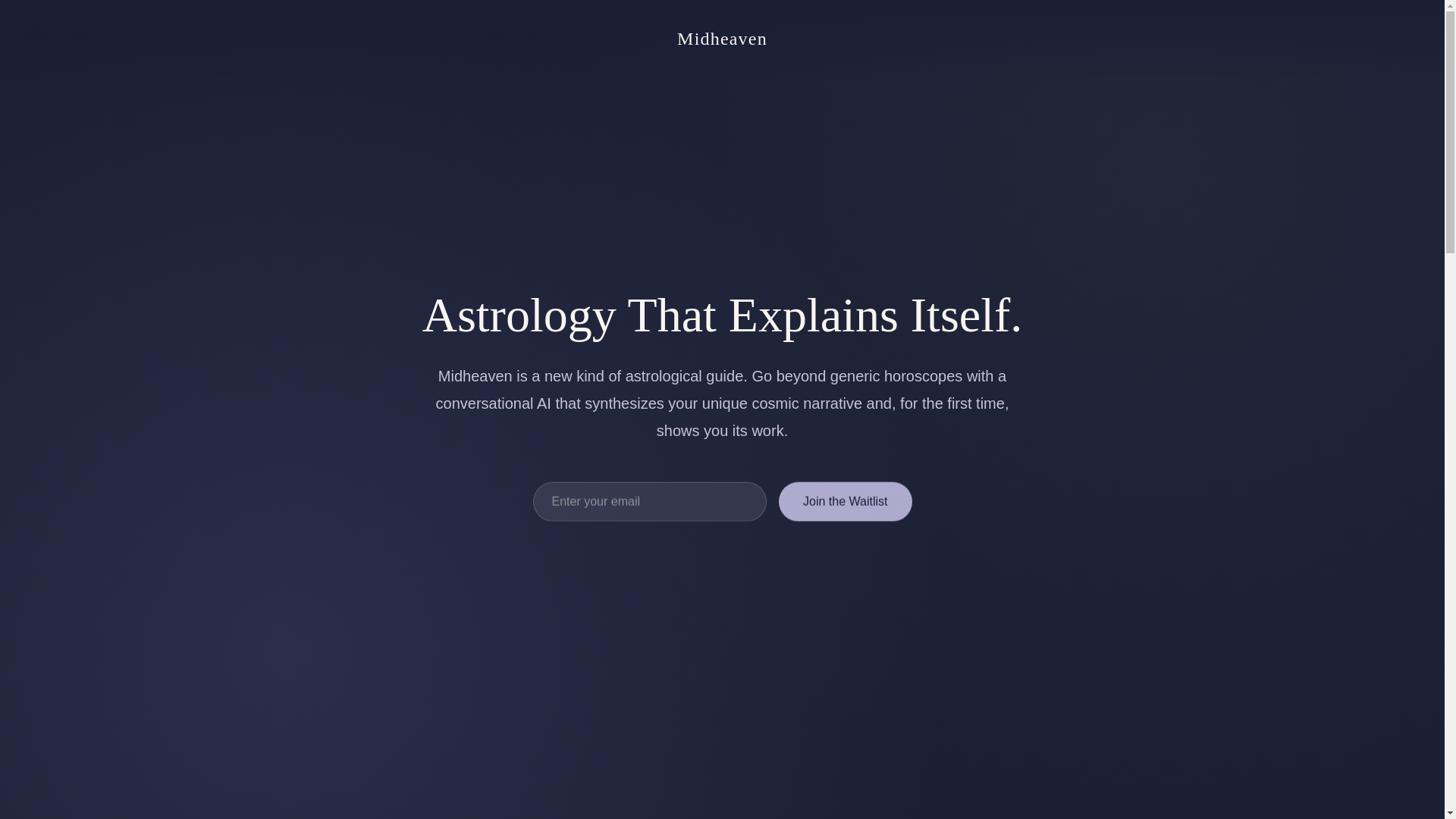 website screenshot of https://midheaven-ai.com/
