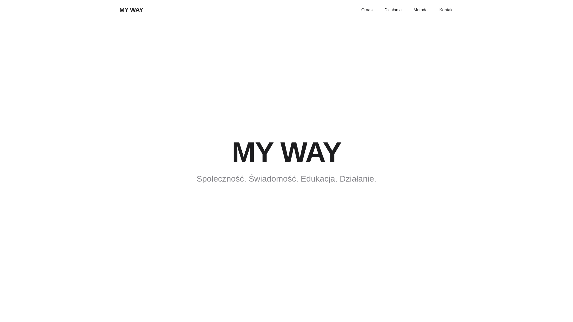 website screenshot of https://mywaycommunity.pl/