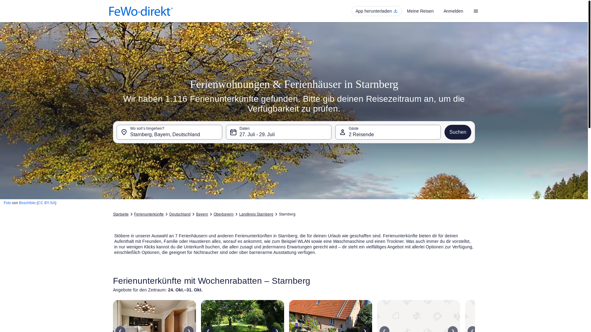 website screenshot of https://www.fewo-direkt.de/d/29854/starnberg#rates
