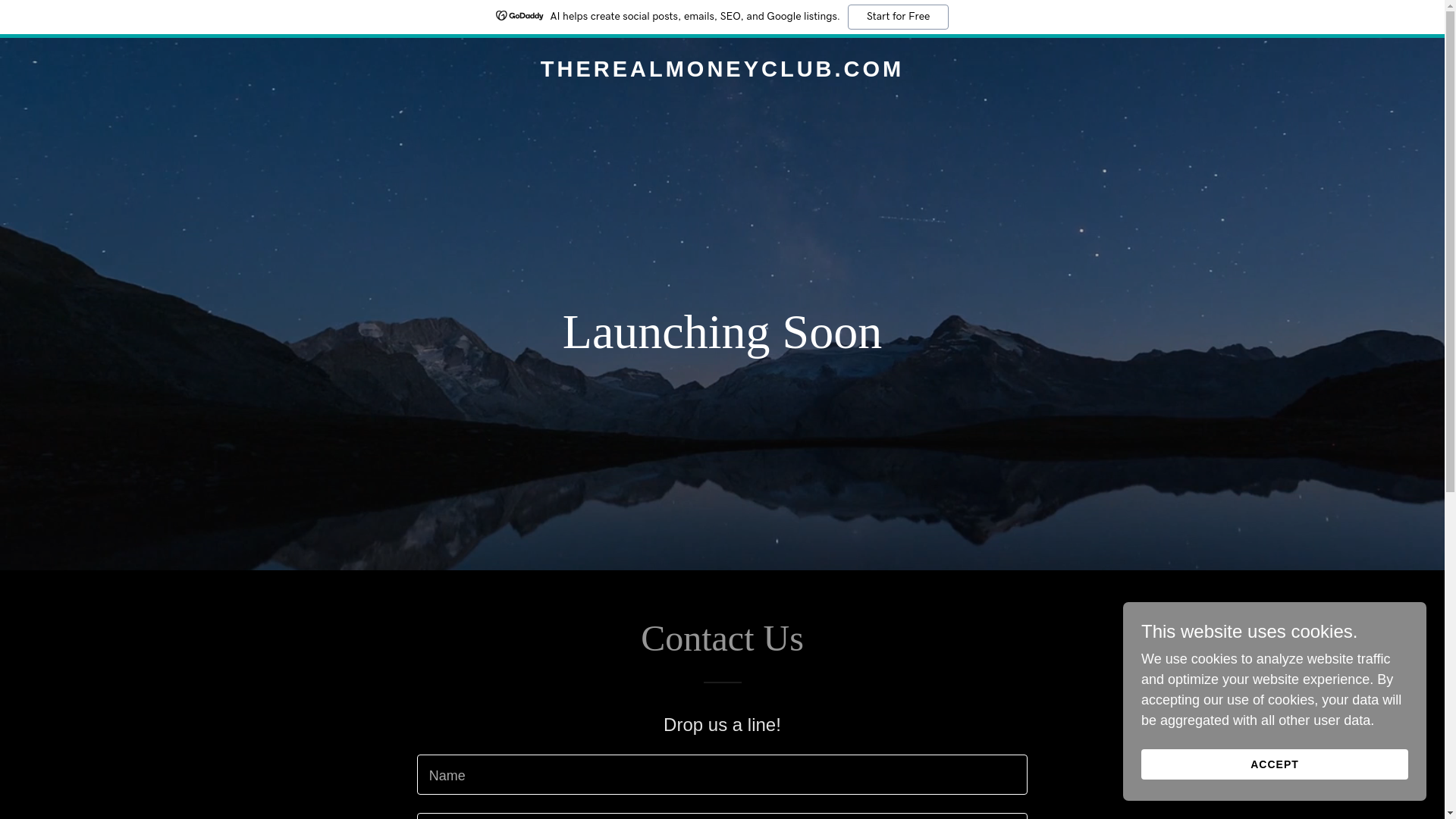 website screenshot of https://therealmoneyclub.com/