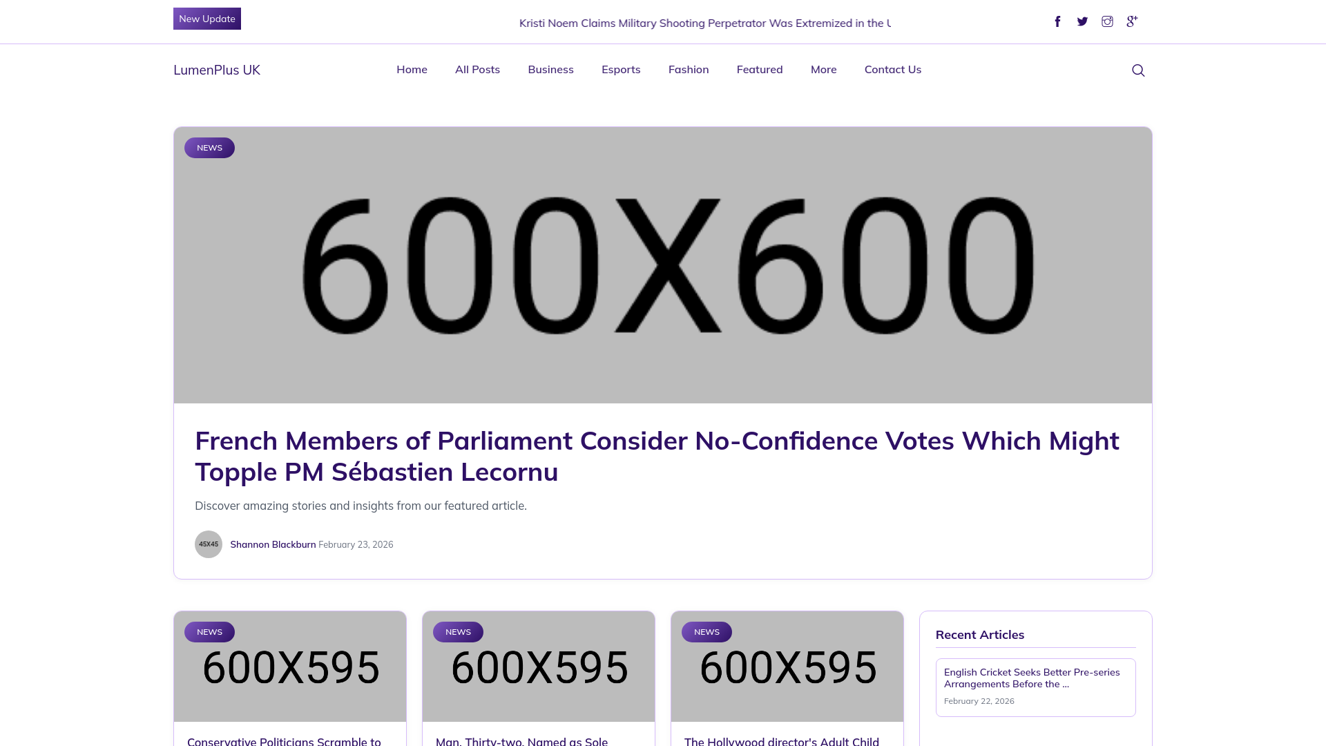 website screenshot of https://lumenplus.co.uk/