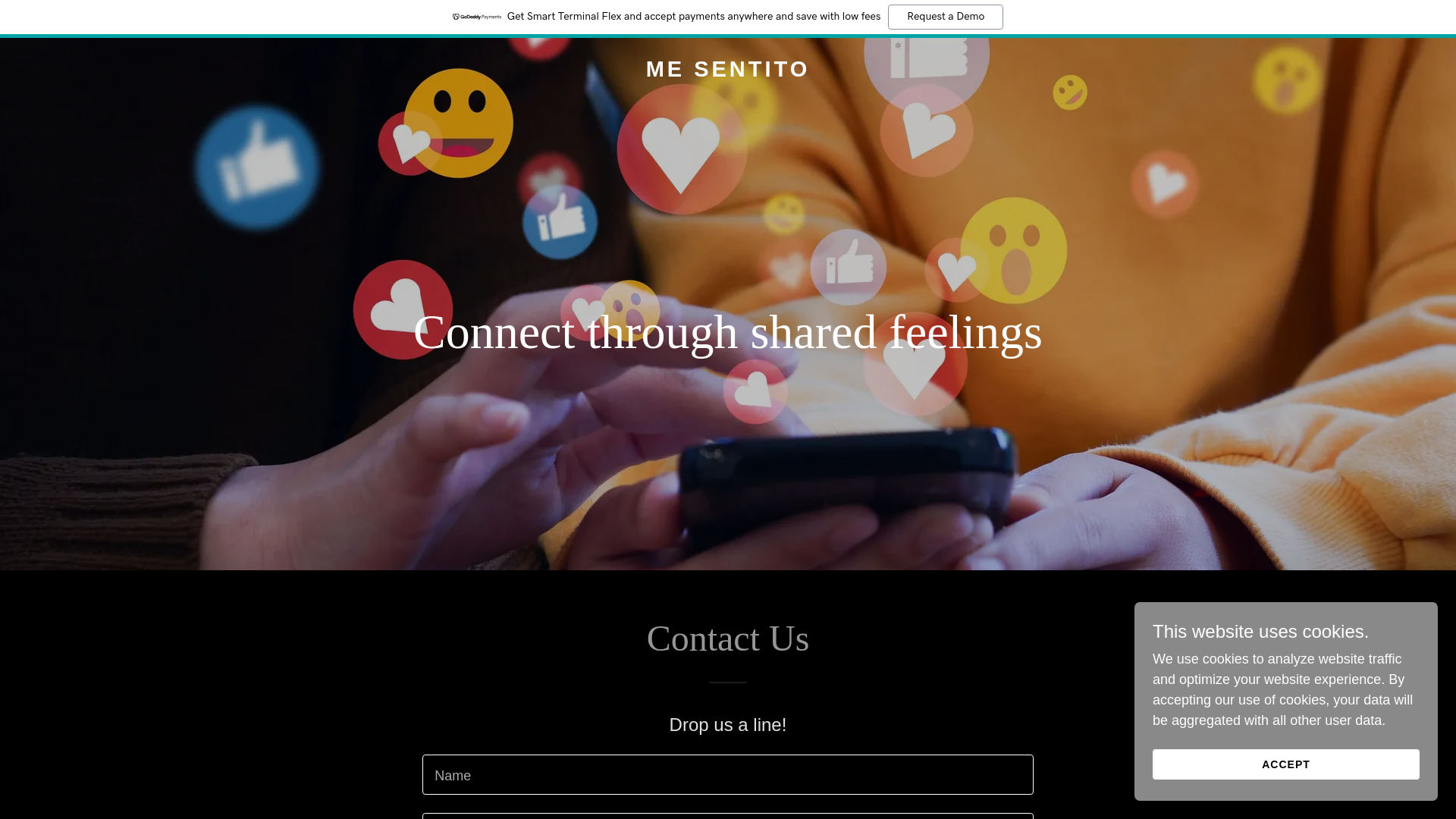 website screenshot of https://mesentito.com/