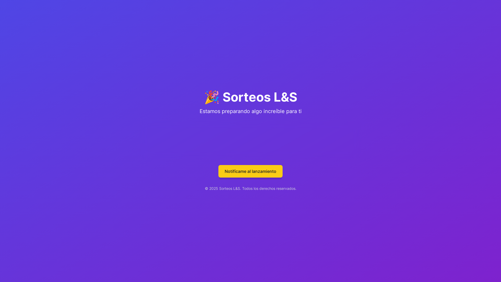website screenshot of https://sorteoslys.com/