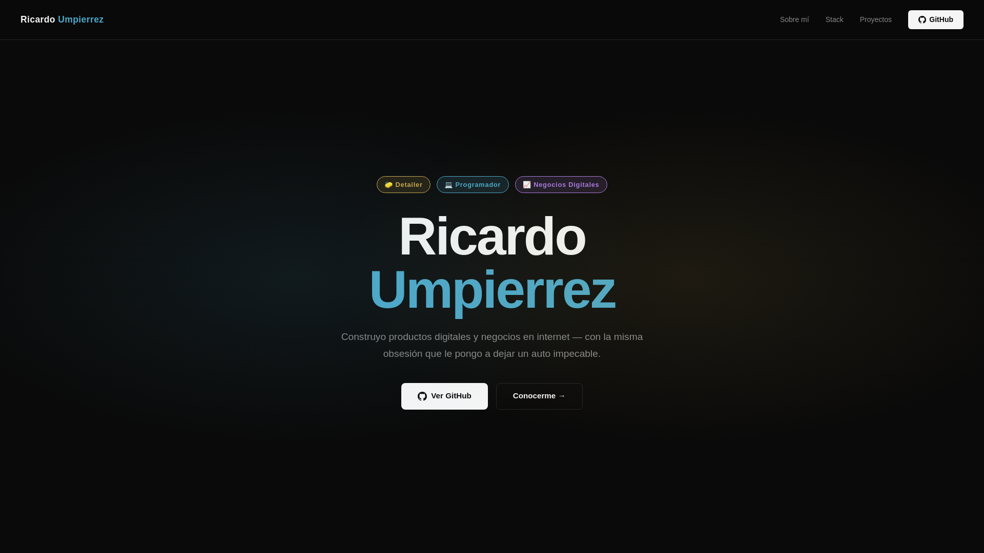 website screenshot of https://ricardoumpierrez.com/