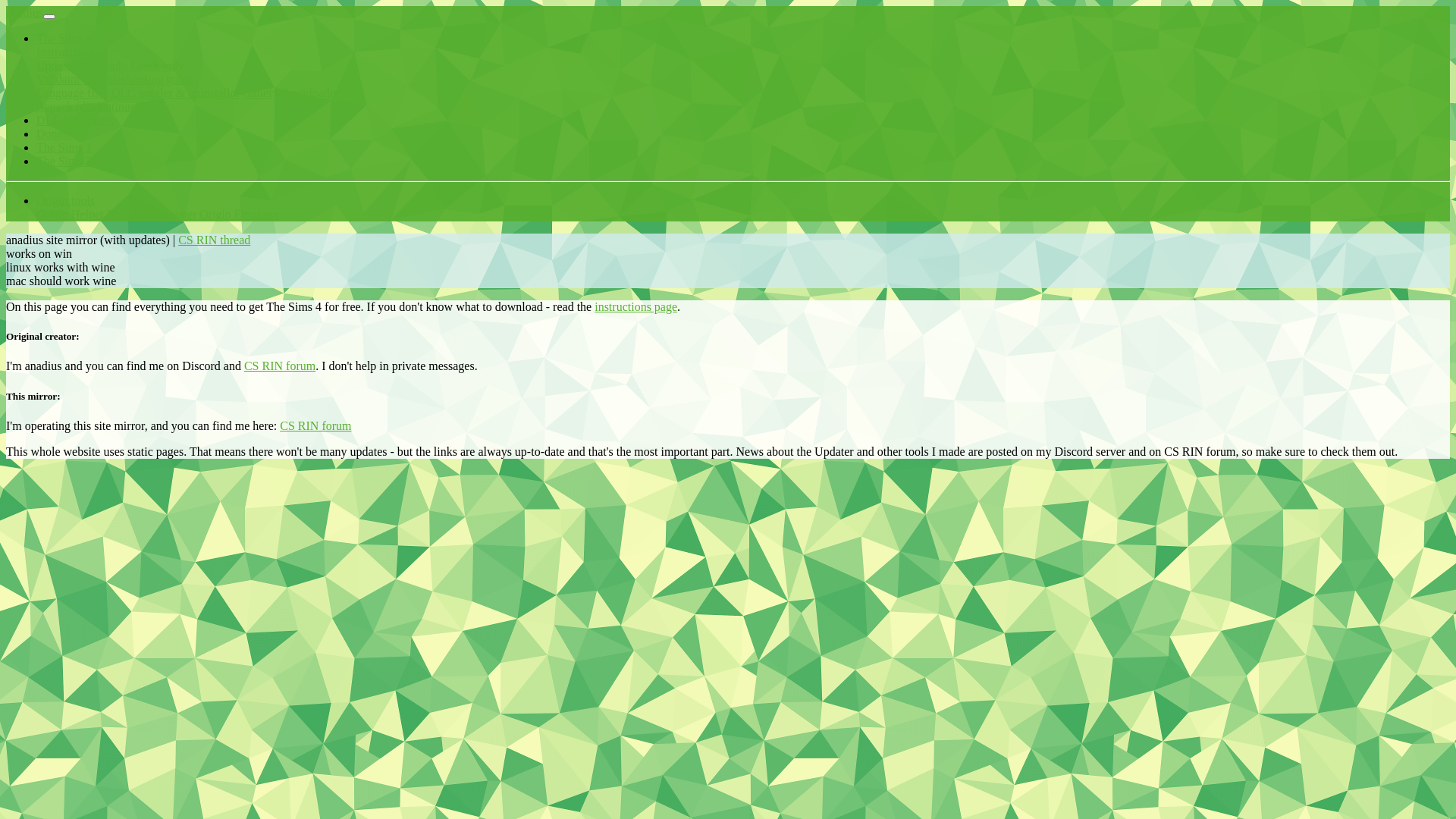 website screenshot of https://anadius.dev-iot.eu/